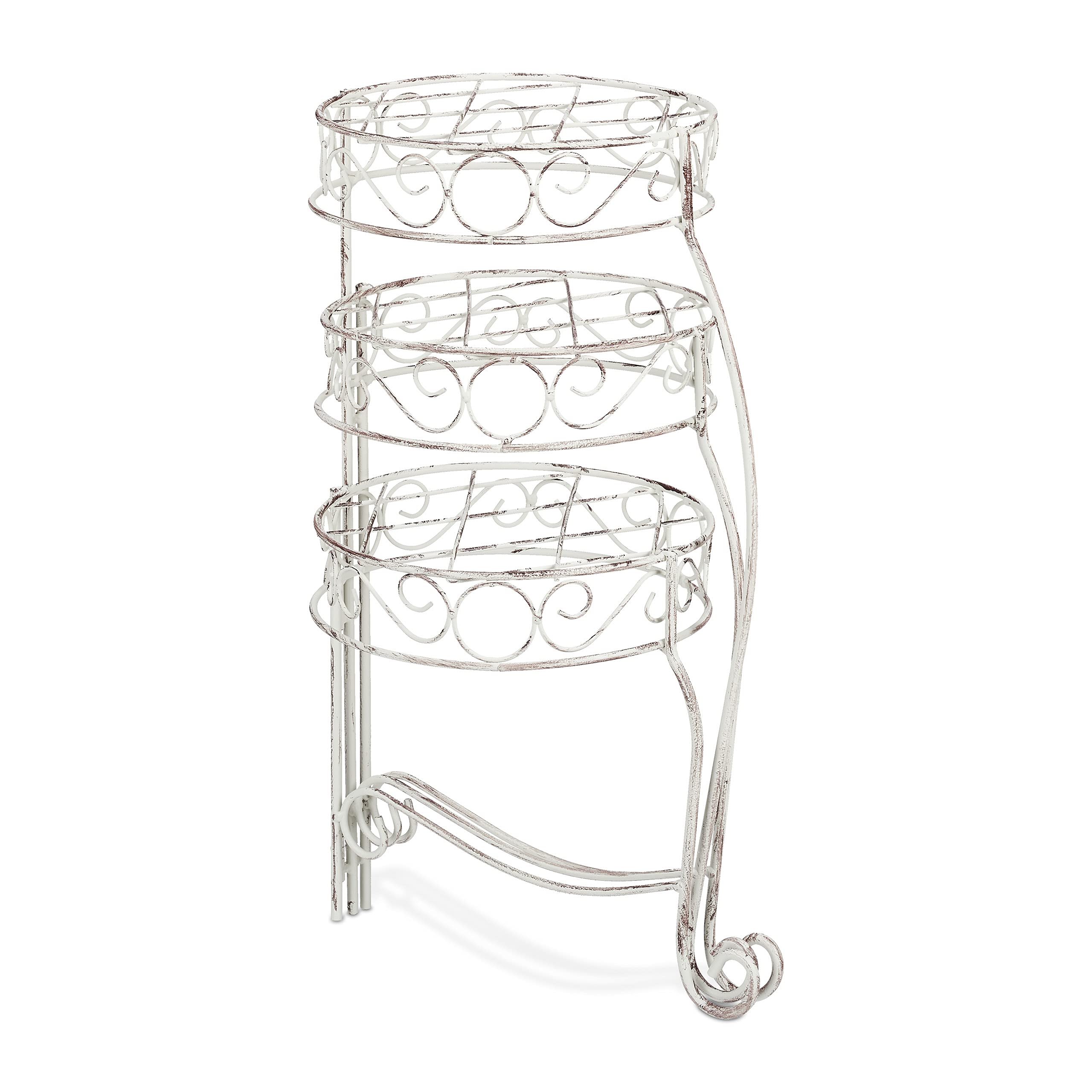 relaxdays-blumentreppe-3-ablagen-metall-wei-h-55-cm-klappbar image 6