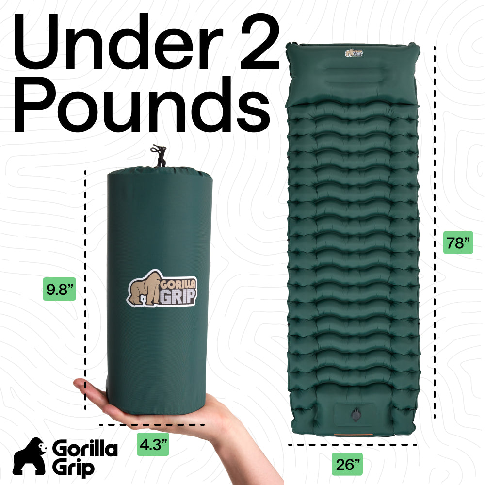 gorilla-grip-isomatte-aufblasbar-schlafmatte-8-9-cm image 6