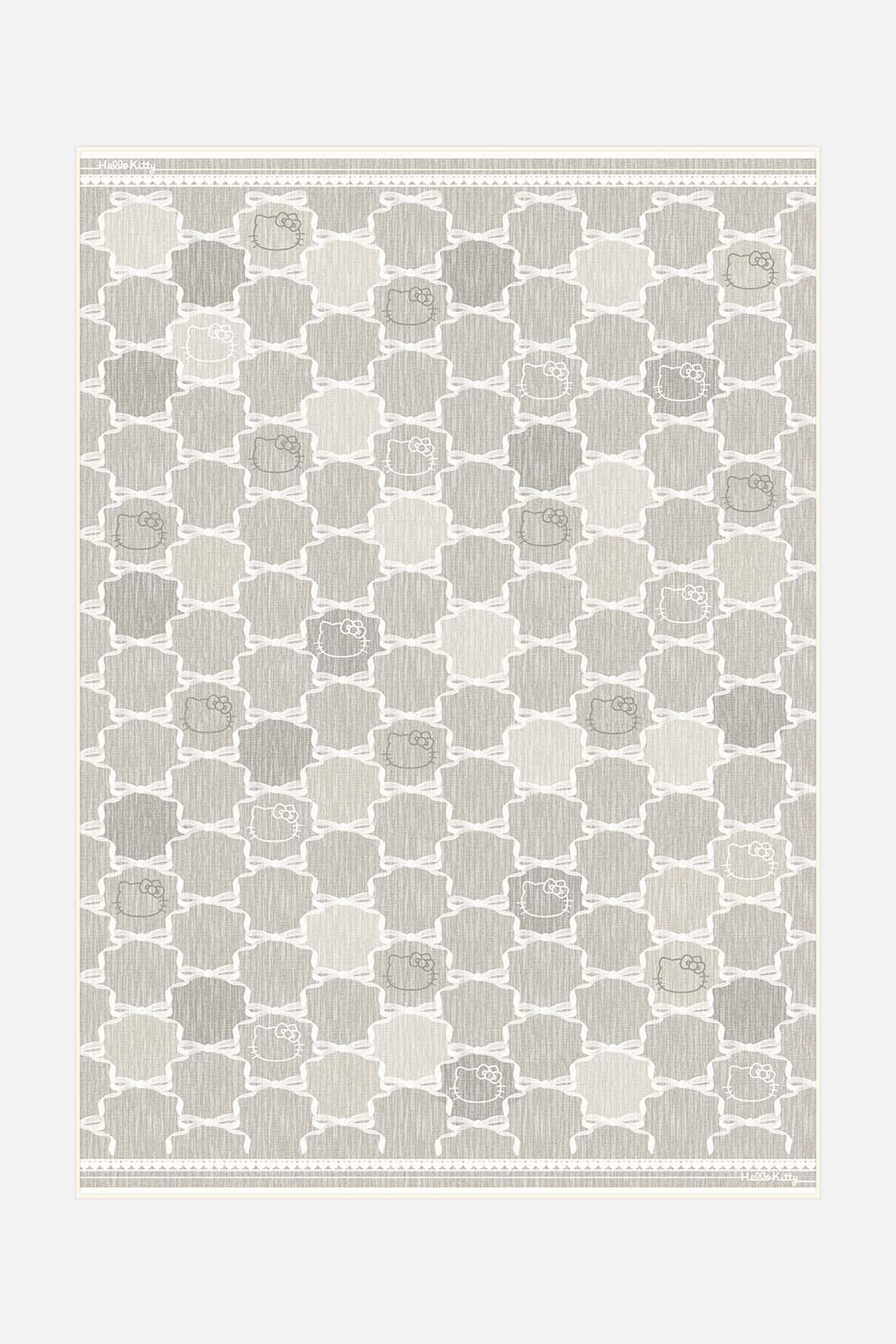teppana-hello-kitty-trellis-taupe-teppich image 1