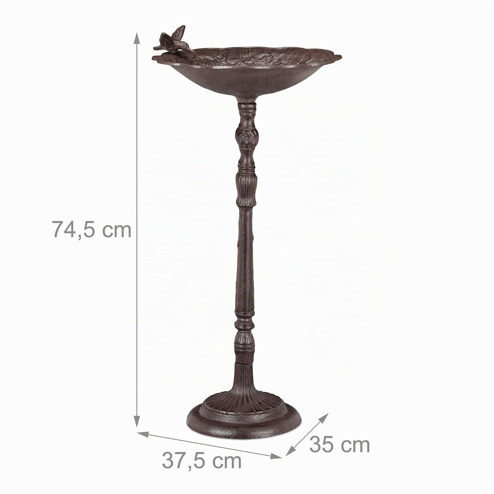 relaxdays-vogeltr-nke-gusseisen-mit-st-nder-74-5-cm-braun image 4