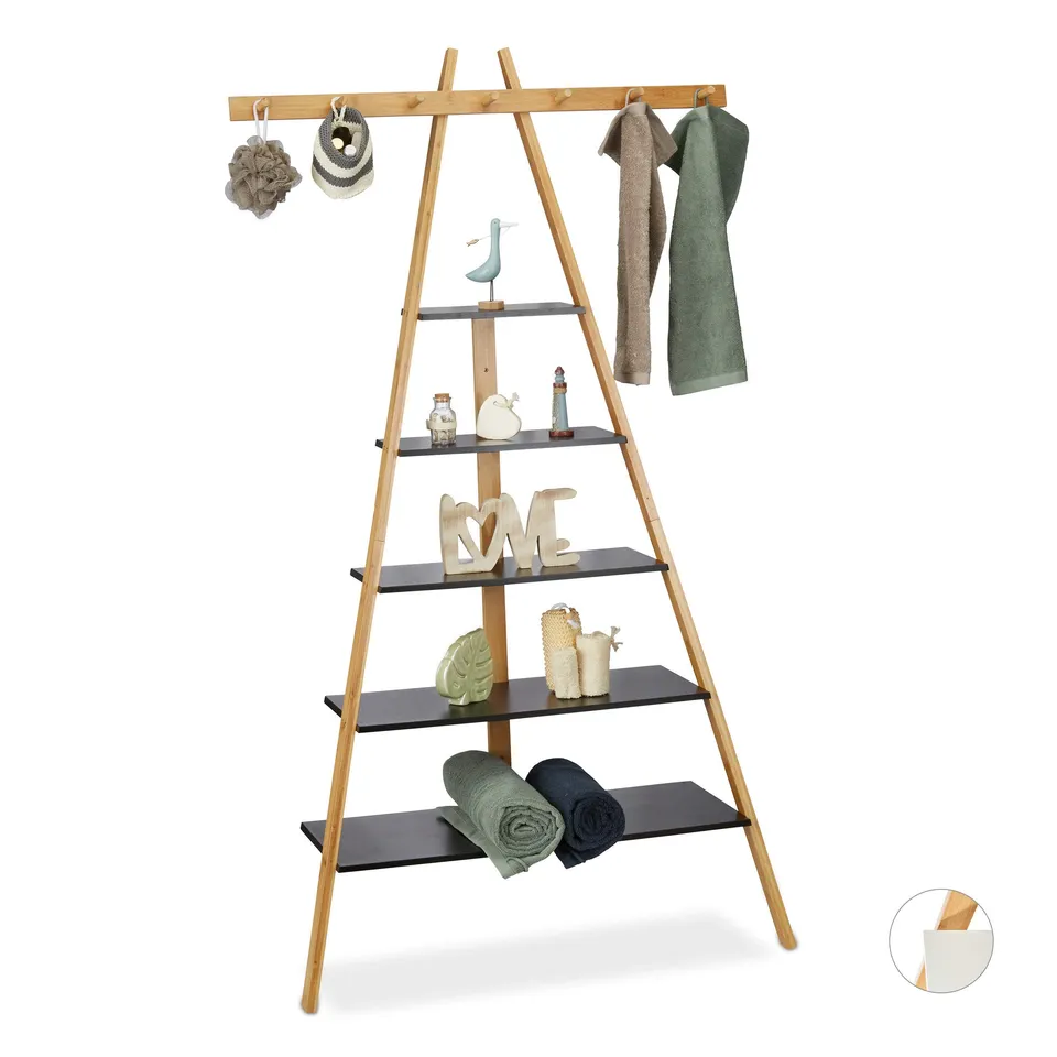 relaxdays-standregal-160-x-90-x-38-cm-schwarz-5-b-den image 1