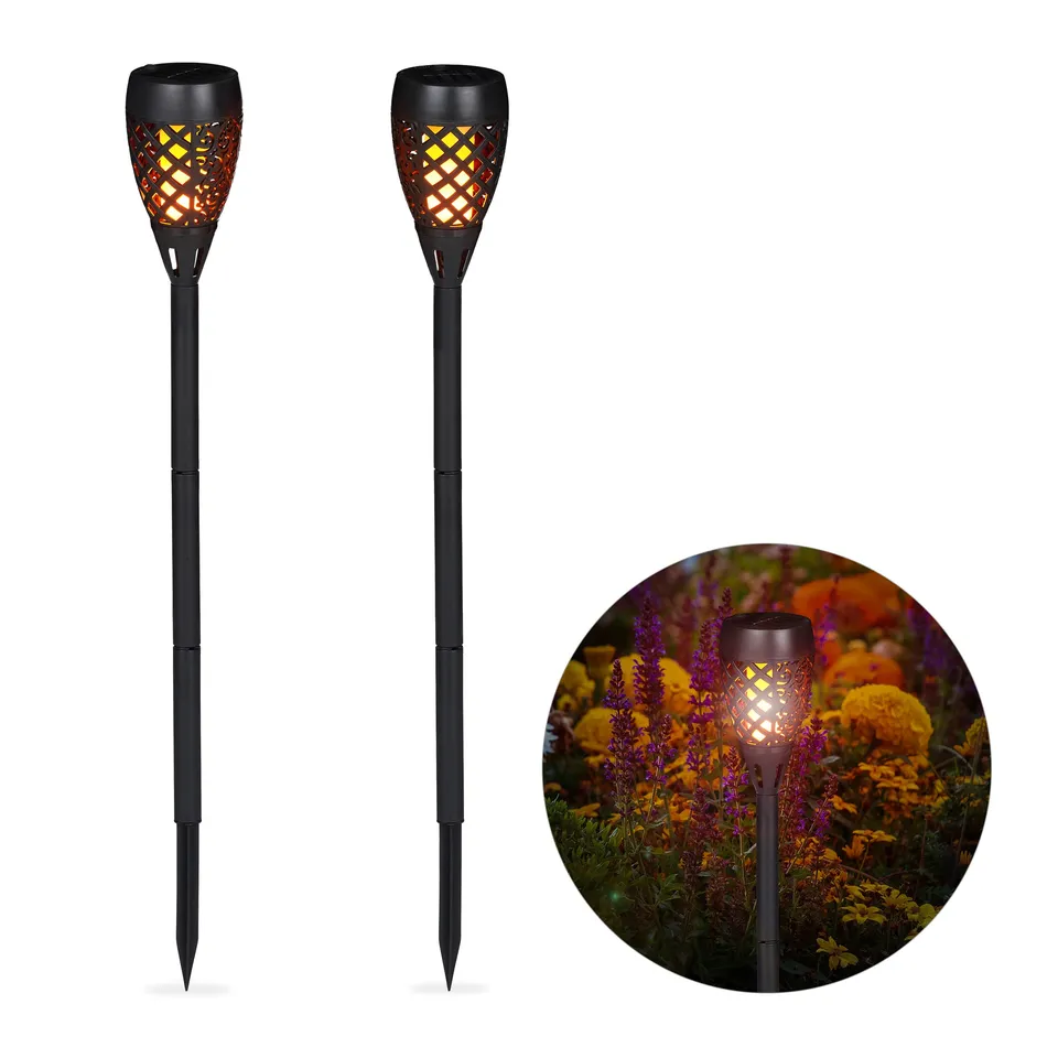 relaxdays-gartenfackel-solar-2er-set-78-cm-schwarz-led-au-enfackel-mit-flammenef image 1