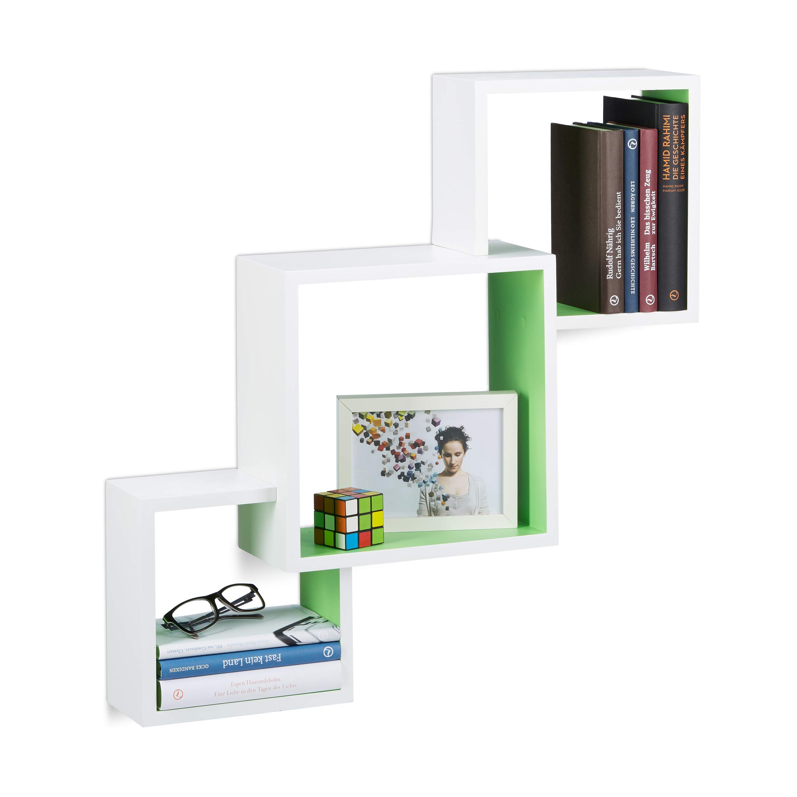 relaxdays-w-rfel-regal-cube-wandboard-mdf-wei-gr-n-66x66x15-cm image 4