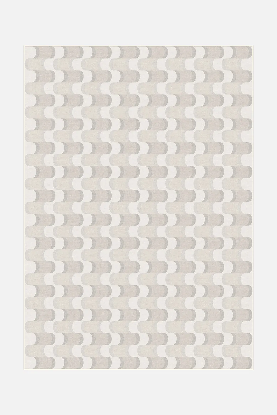 teppana-linea-sand-teppich-waschbarer-beige-teppich-geometrisch image 1