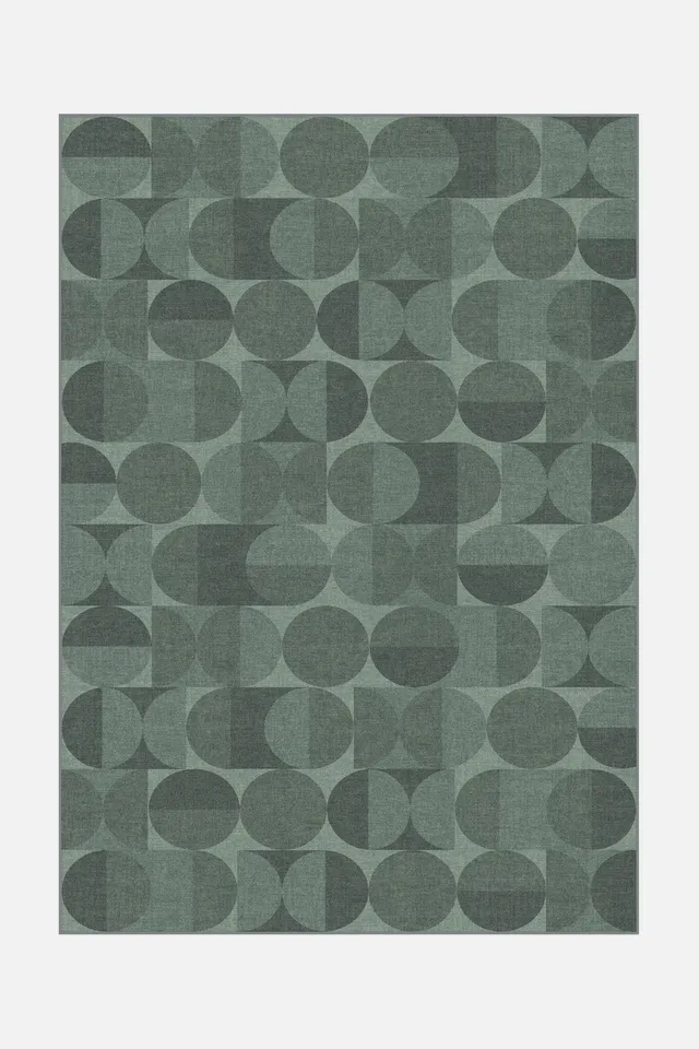 teppana-ronda-waldgr-n-teppich-geometrisch-waschbar image 1