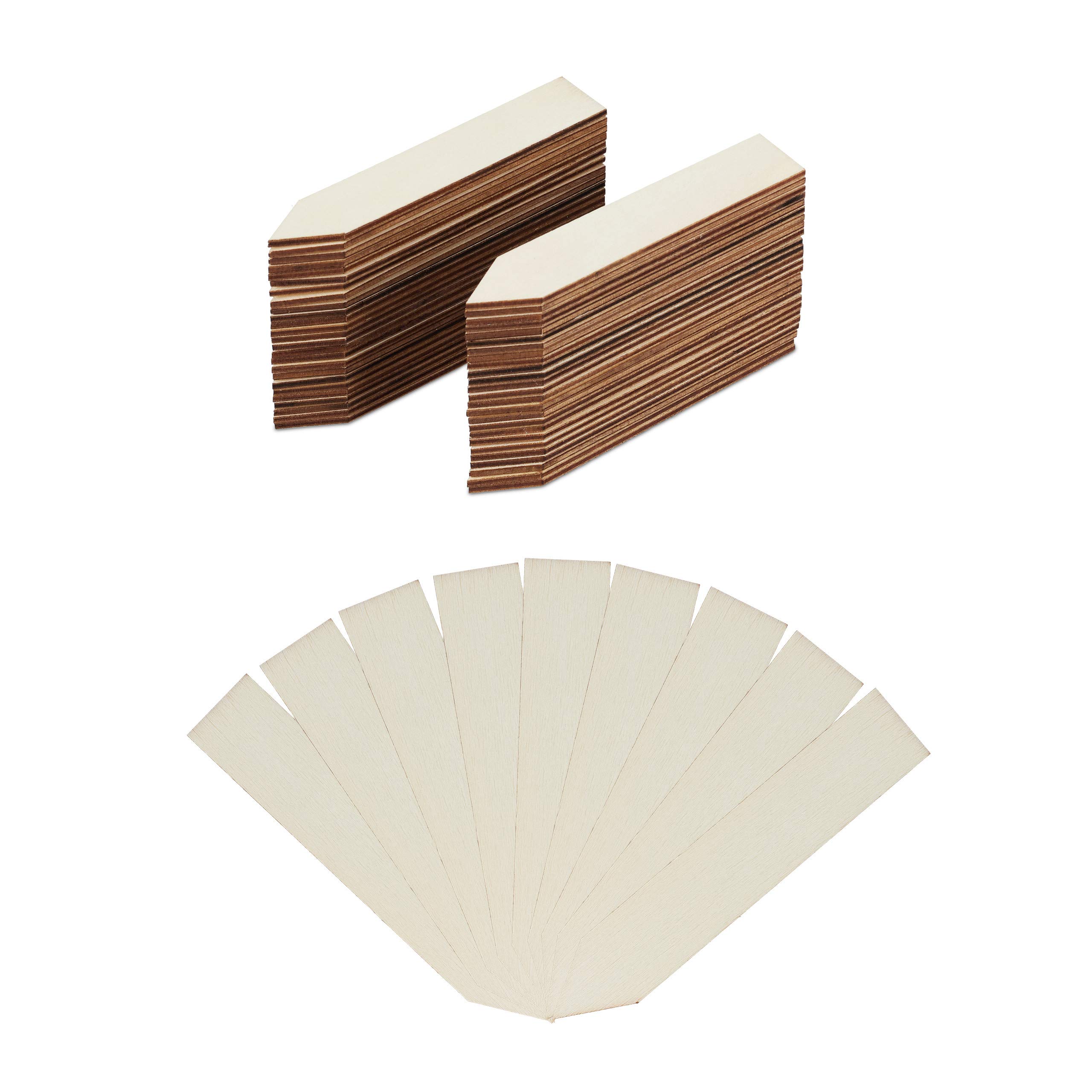 relaxdays-pflanzenstecker-holz-60er-set-10-5-cm-natur image 1