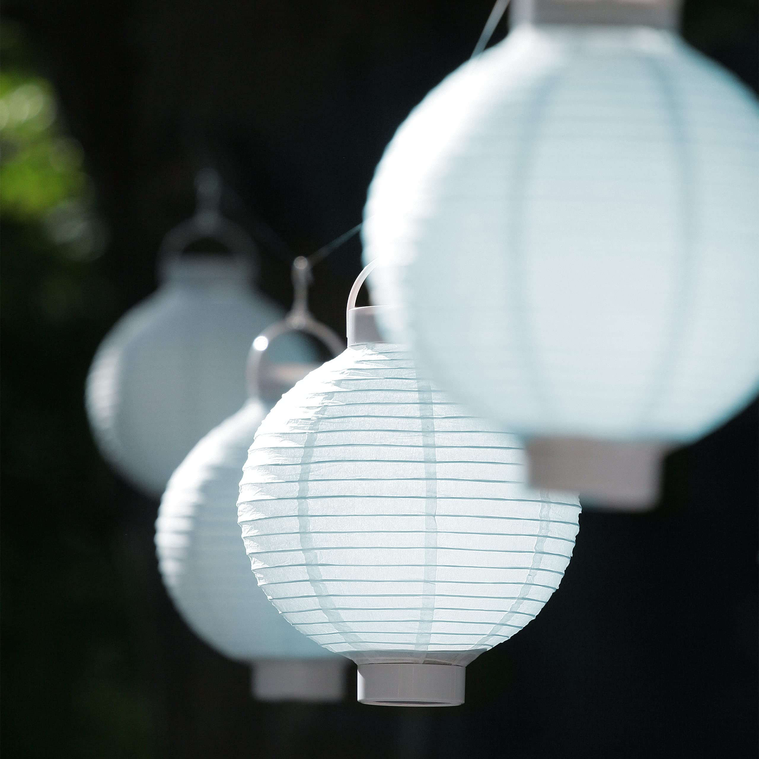 relaxdays-led-lampions-wei-10er-set-papierlaterne-20-cm image 2