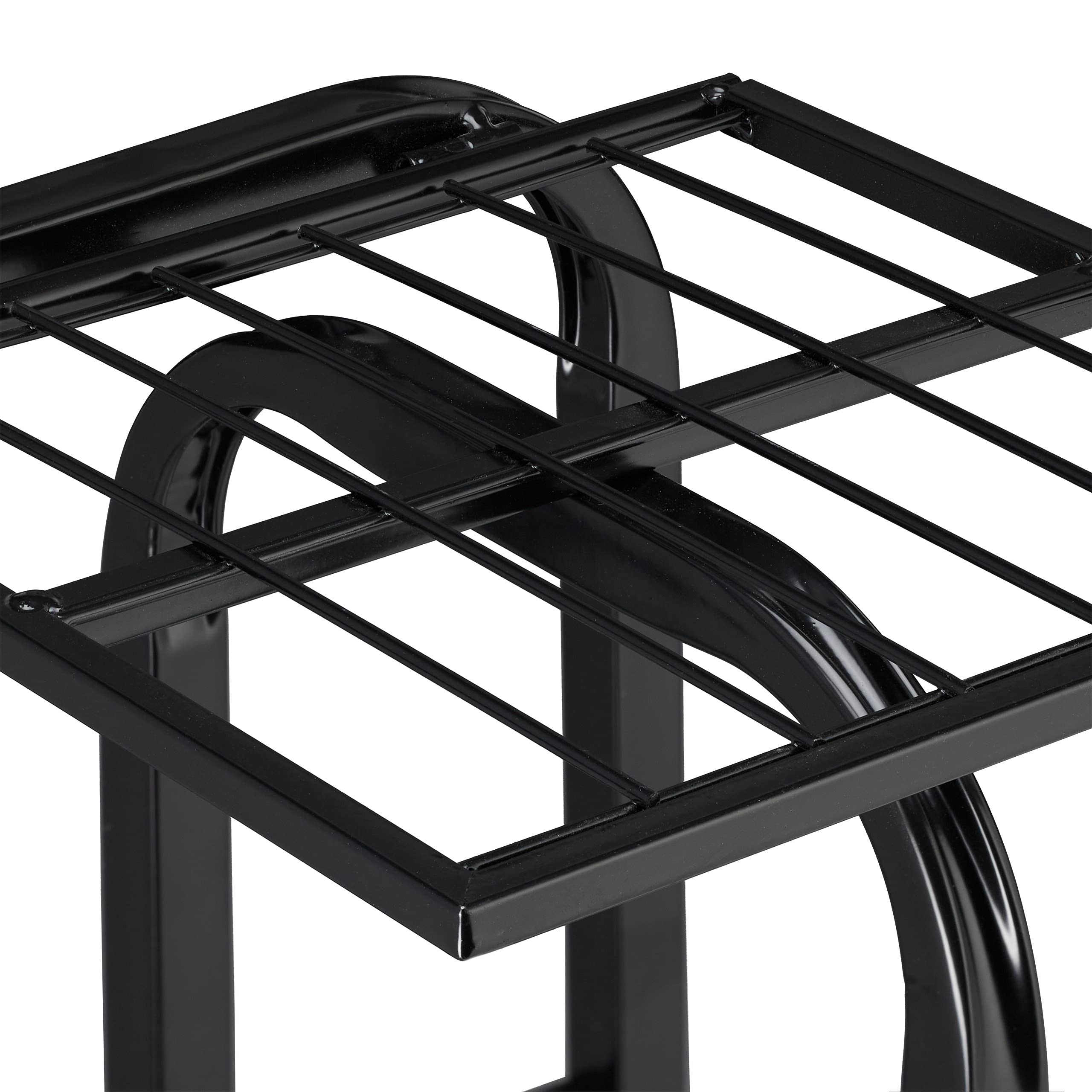 relaxdays-blumentreppe-metall-schwarz-5-ablagen-pflanzregal-97-cm image 8