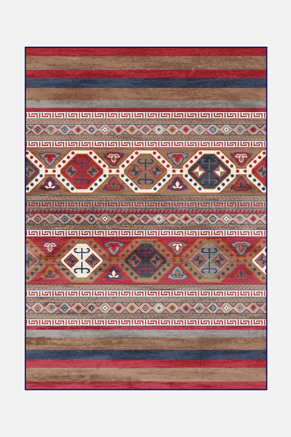 teppana-kaneschka-rot-waschbarer-indoor-teppich image 1
