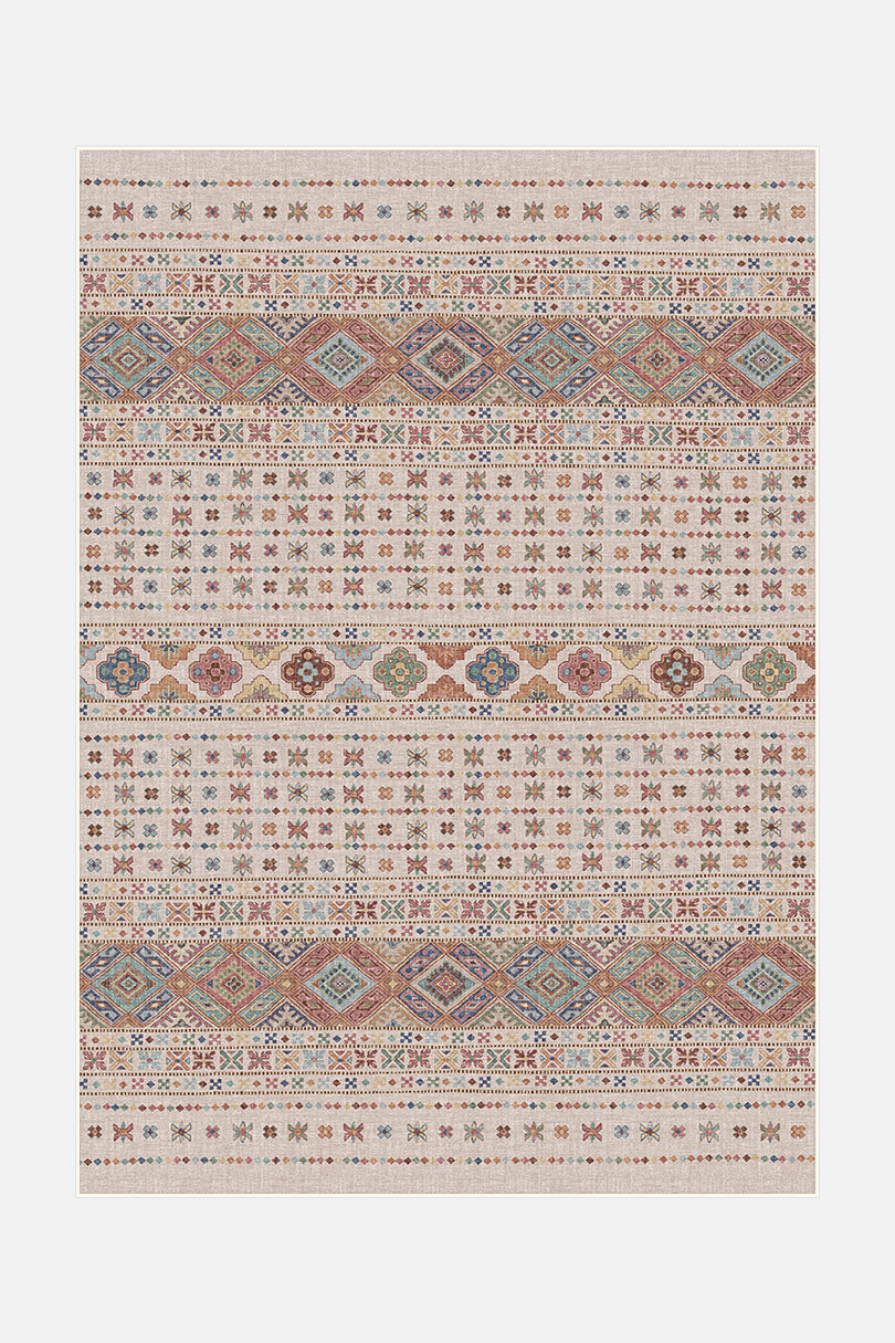 teppana-noura-sand-teppich-waschbarer-boho-indoor-teppich image 1