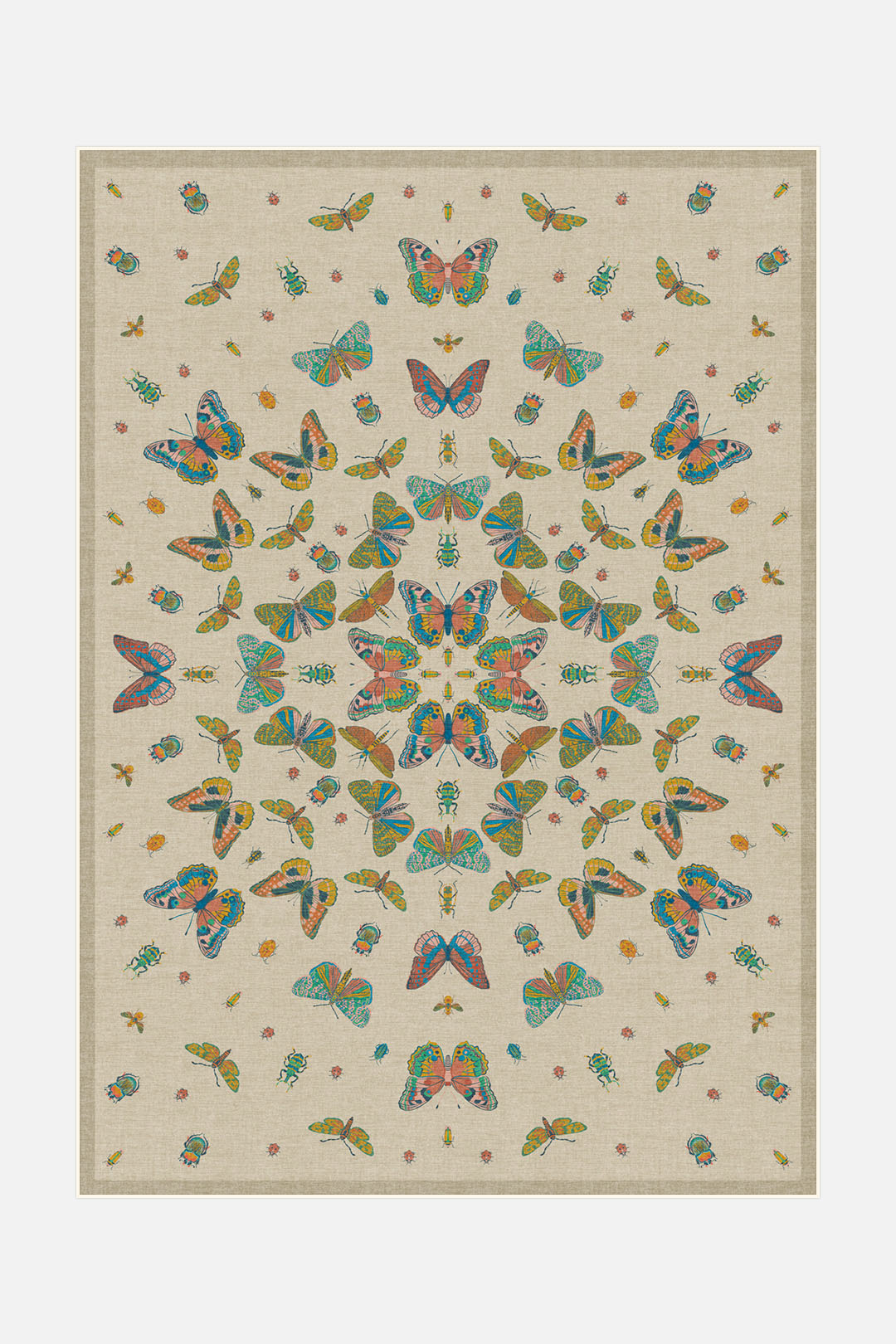 teppana-schmetterling-bunt-teppich-waschbarer-flora-fauna-teppich image 1