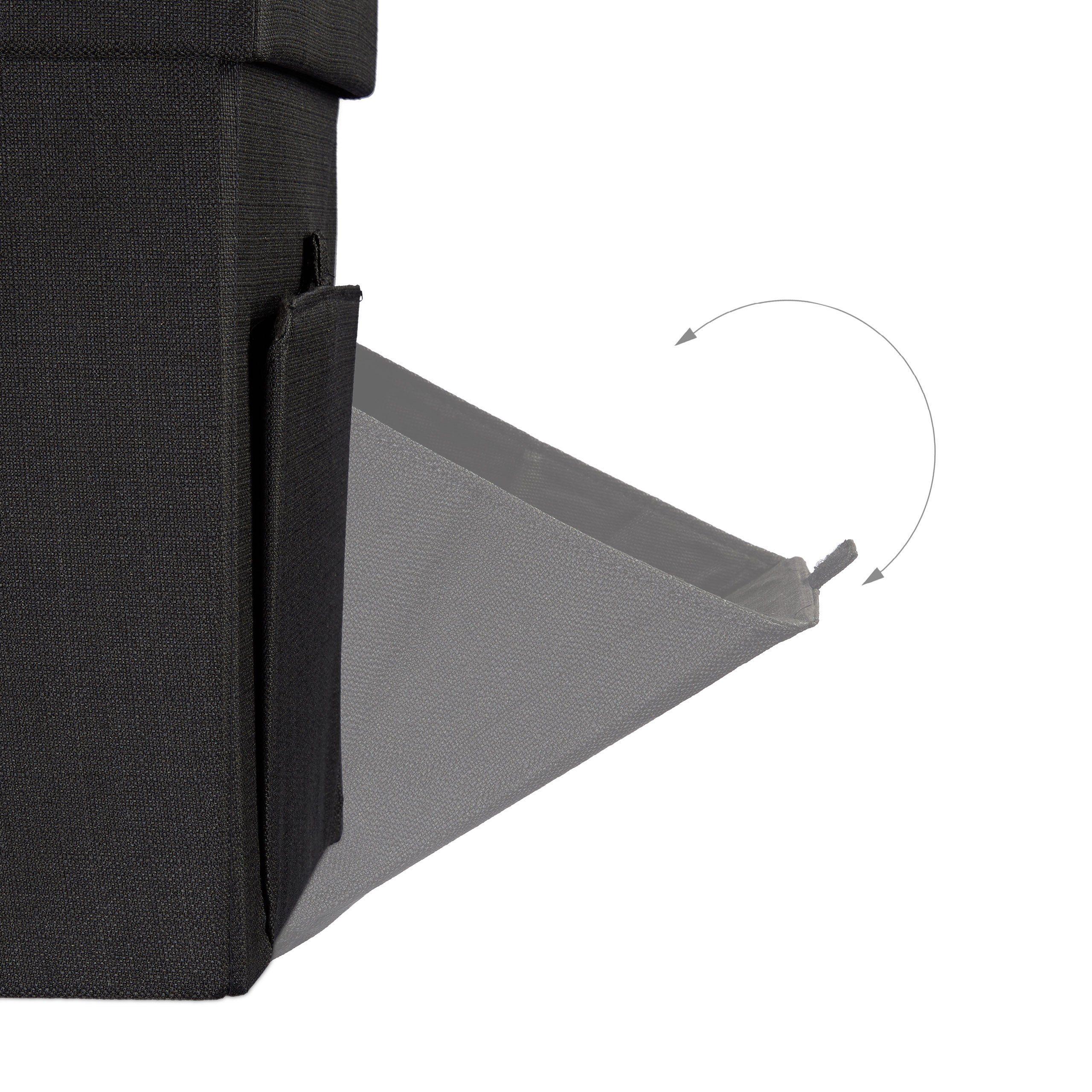 relaxdays-sitzhocker-faltbar-sitzbox-schwarz-38x38x38-cm image 5