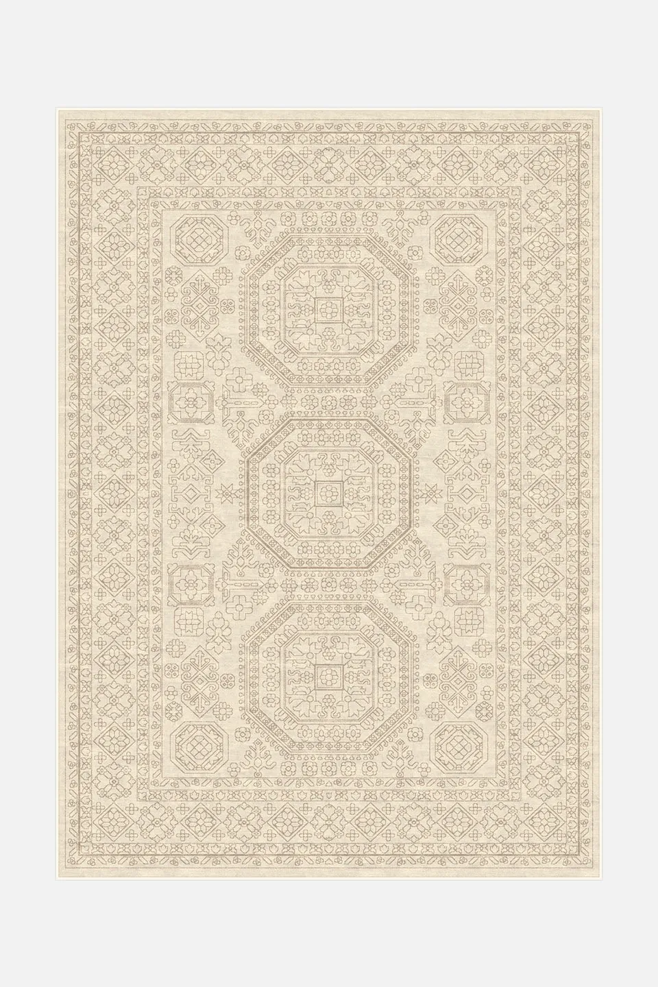 teppana-livia-creme-teppich-waschbarer-indoor-teppich image 1