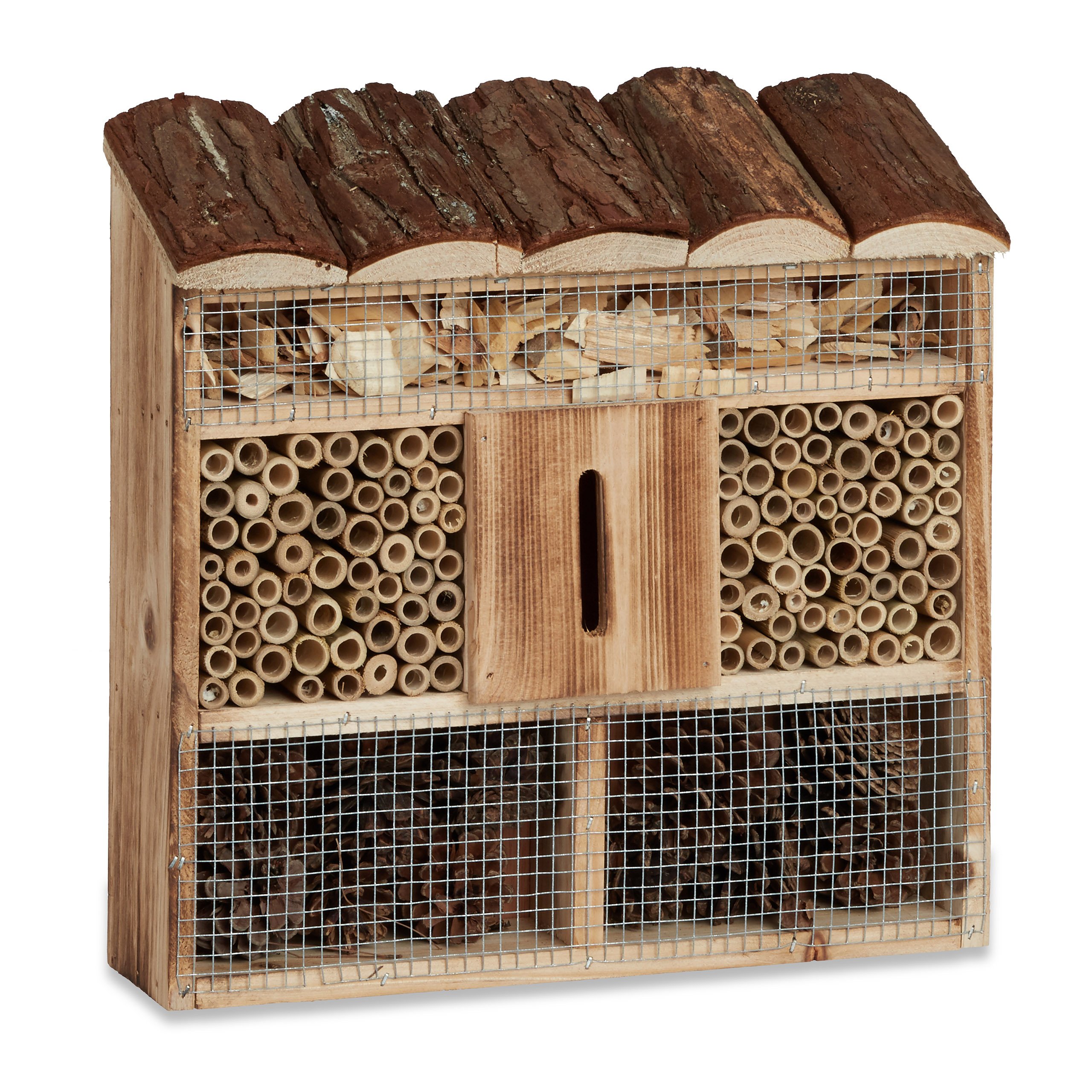 relaxdays-insektenhotel-zum-aufh-ngen-gefl-mmtes-holz-31-x-30-5-x-9-5-cm-natur image 1