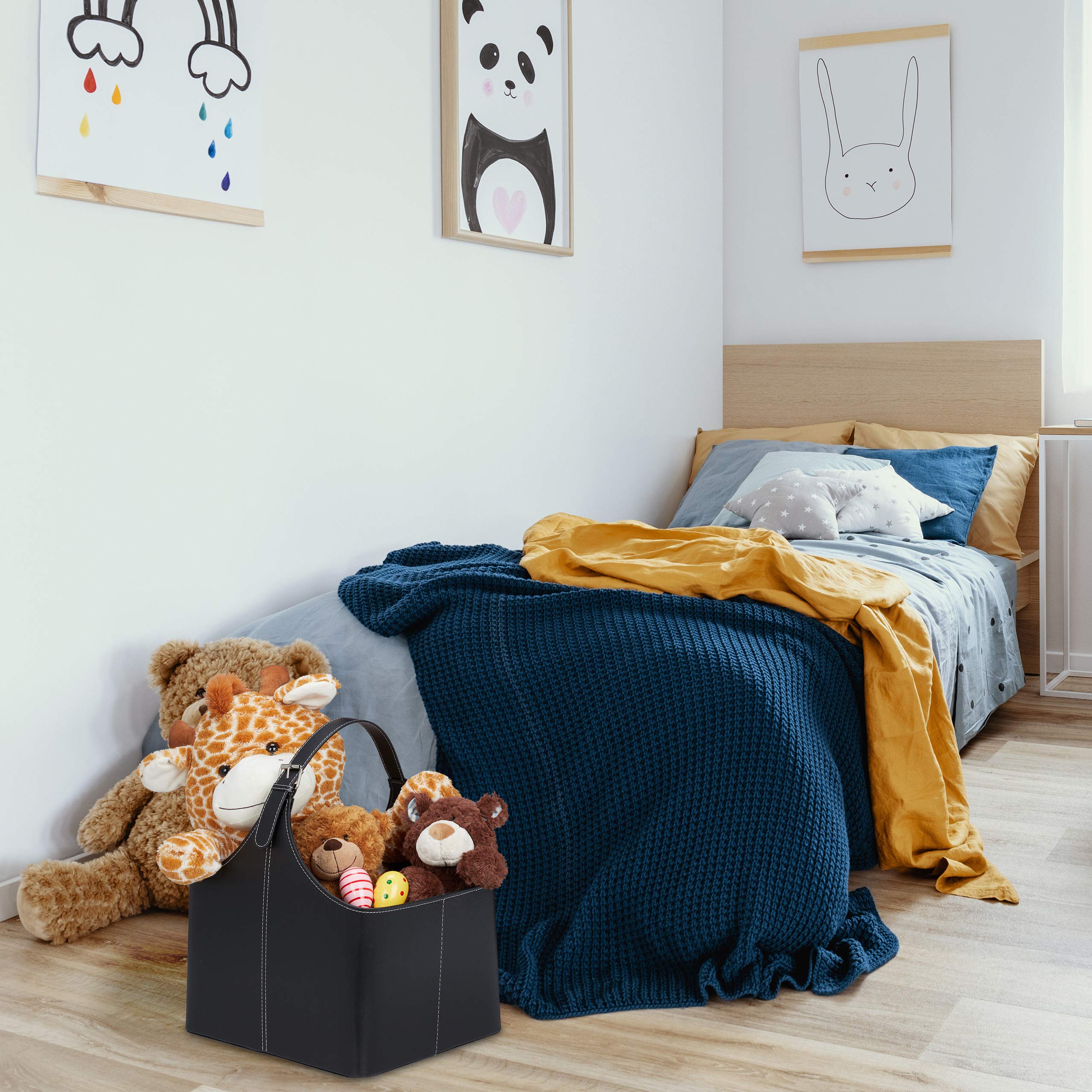relaxdays-holzkorb-f-r-kaminholz-aus-kunstleder-schwarz-mit-henkel image 5