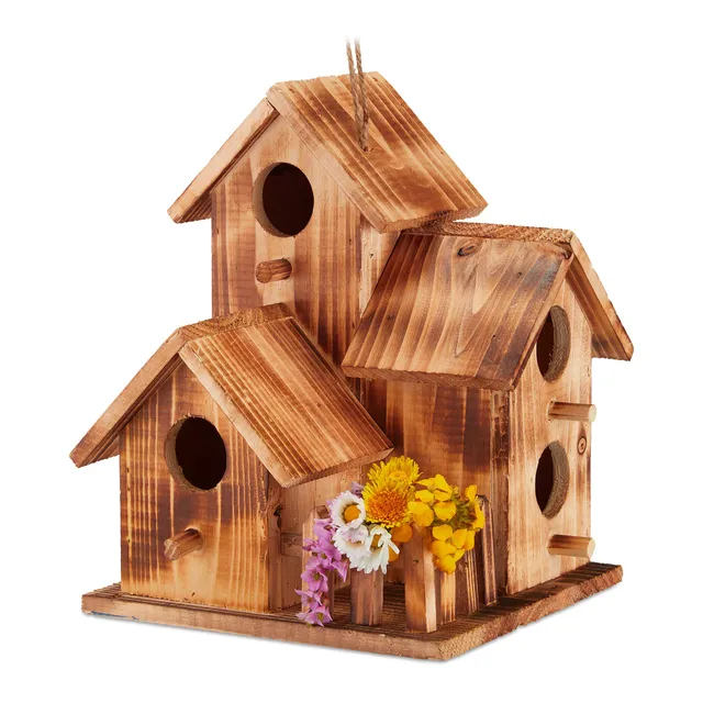 relaxdays-vogelhaus-zum-aufh-ngen-gebranntes-holz-natur-34x20x19-cm image 1