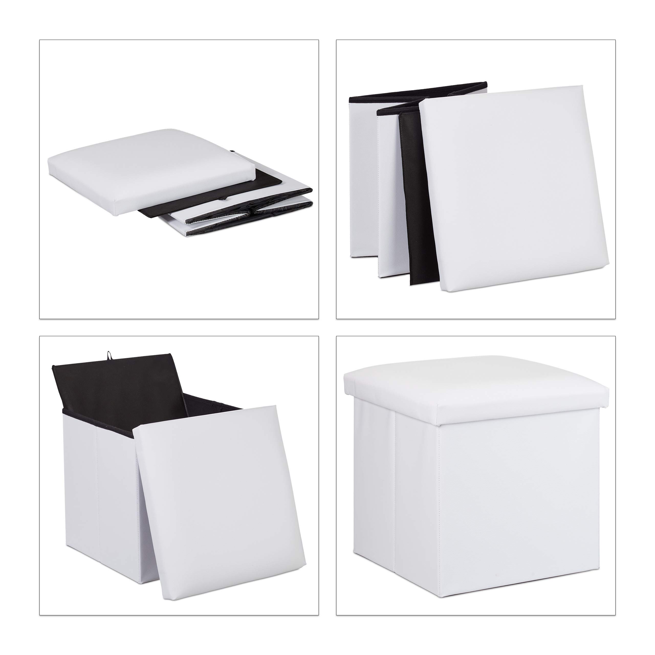relaxdays-hocker-mit-stauraum-kunstleder-schaumstoff-polster-deckel-faltbar-sitz image 6