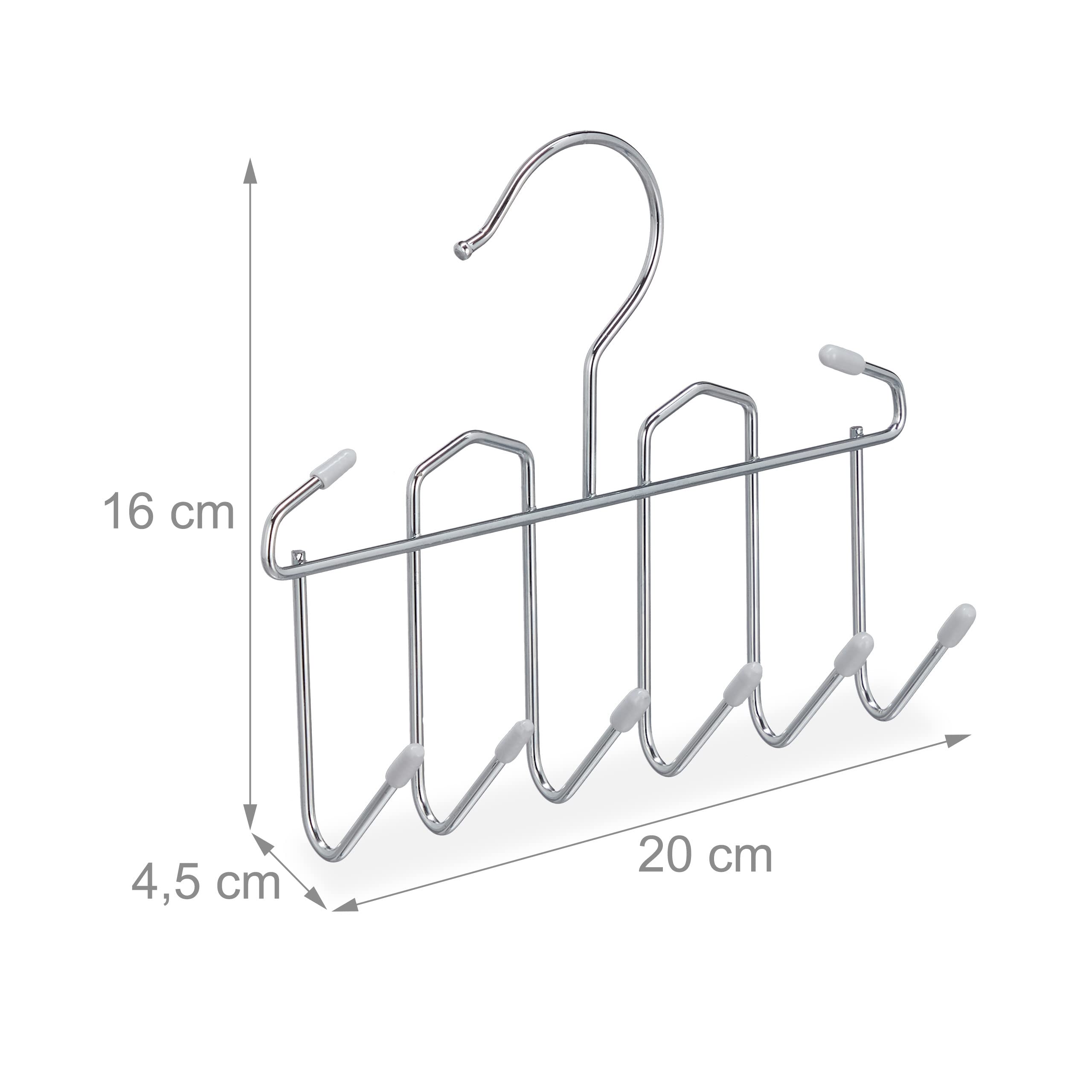 relaxdays-g-rtelhalter-silber-metall-mit-8-haken-16x20x4-5-cm image 4