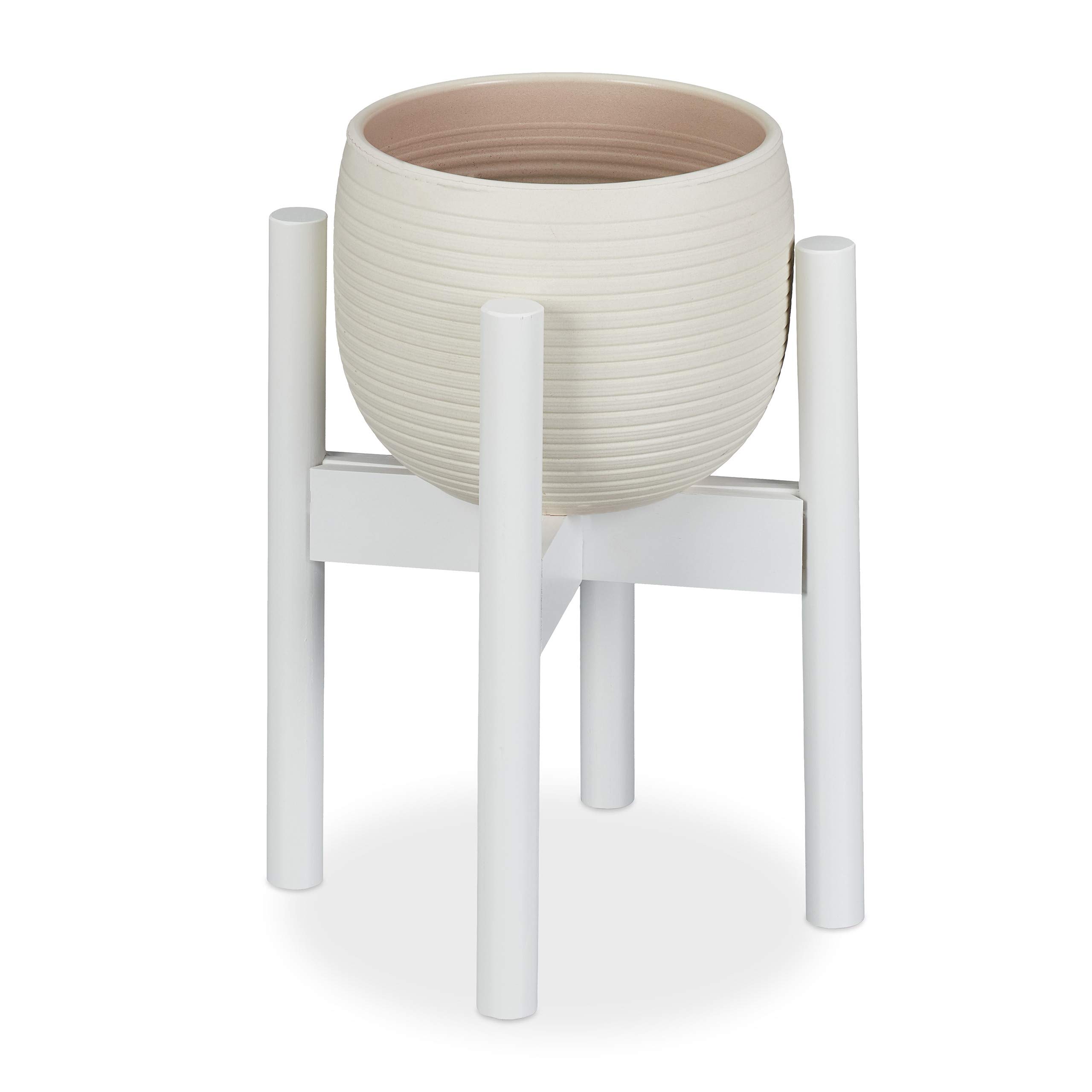 relaxdays-blumenst-nder-bambus-verstellbar-wei-pflanzenst-nder-h-35-5-cm-f-r-t-p image 1