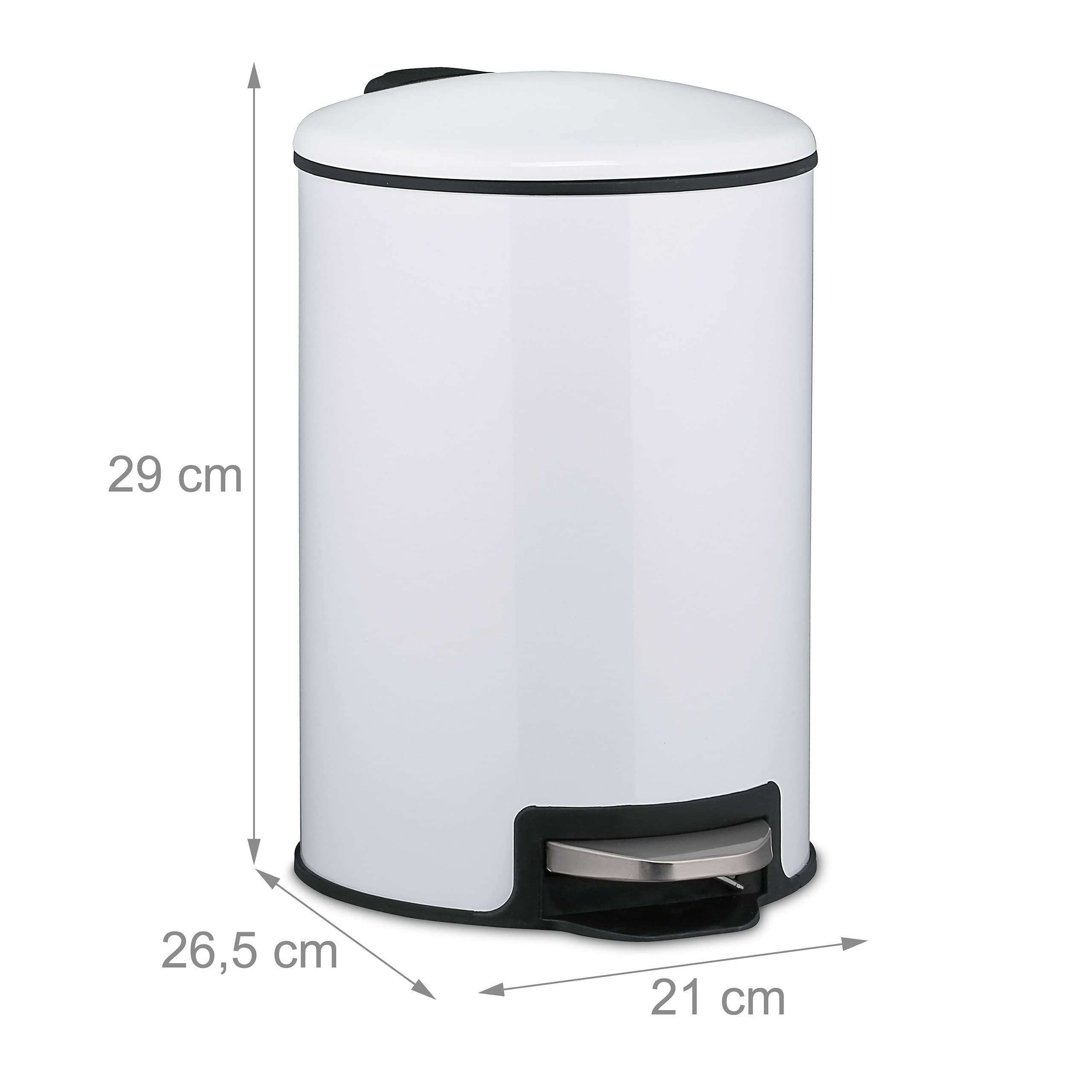 relaxdays-kosmetikeimer-5-liter-treteimer-wei image 4