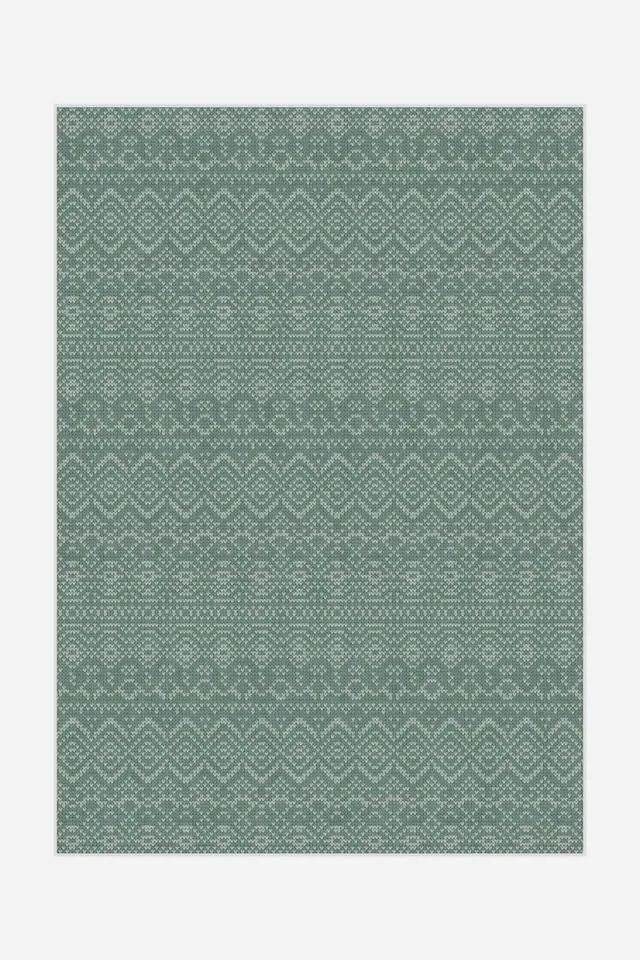 teppana-skandiliebe-tanne-waschbarer-teppich-geometrisch-gr-n-grau image 1