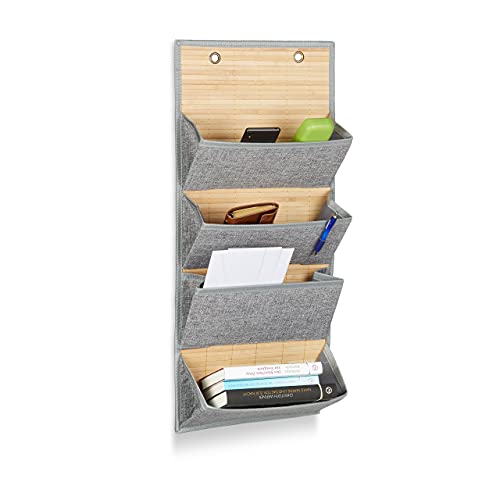 relaxdays-wandorganizer-bambus-grau-4-f-cher-75-x-34-cm image 8