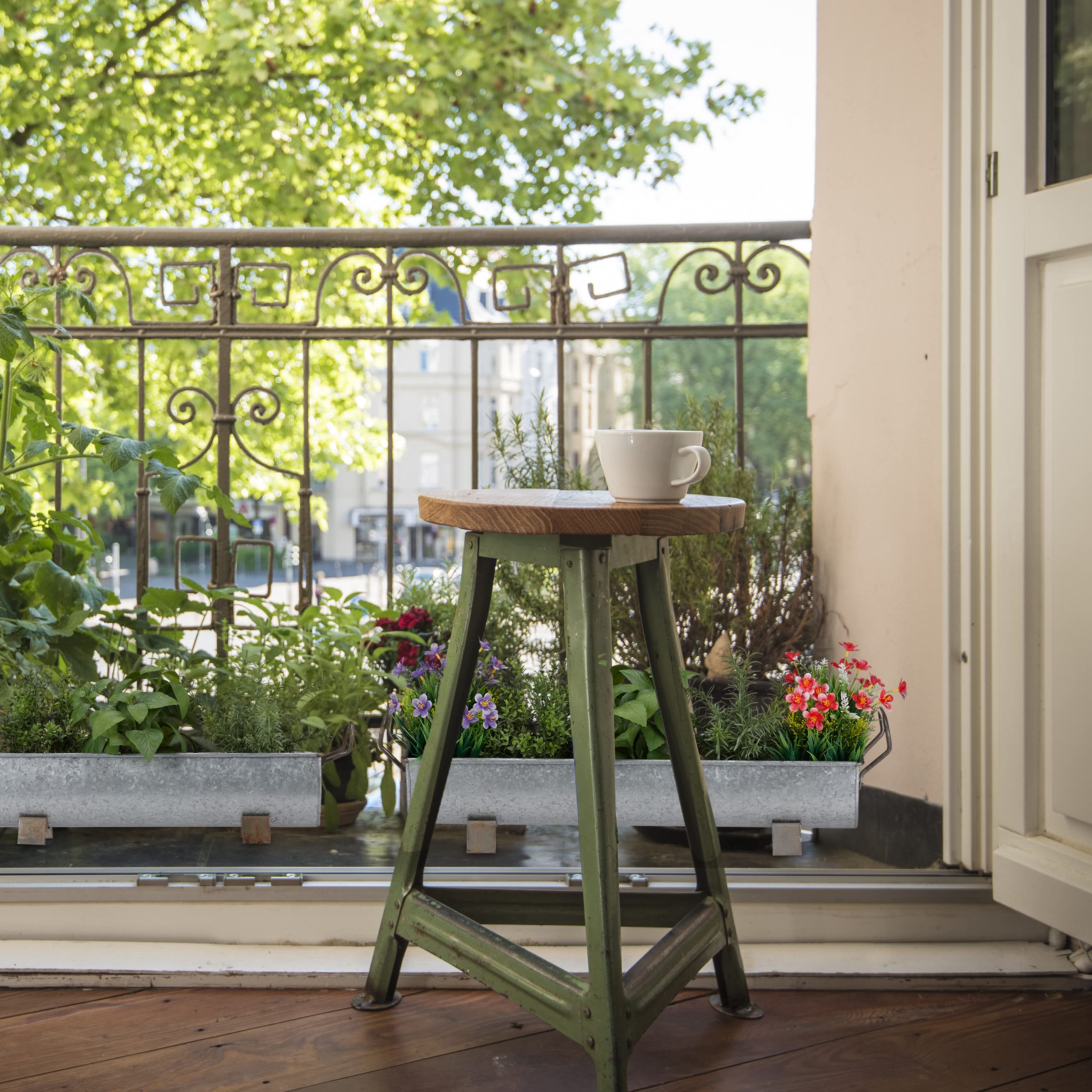 relaxdays-blumenkasten-dachrinne-2er-set-eisen-anthrazit image 3