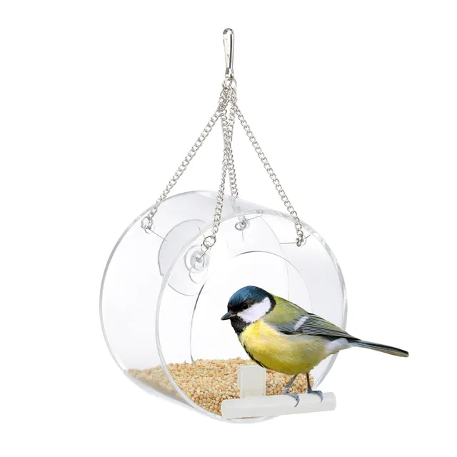 relaxdays-vogelfutterhaus-acryl-transparent-zum-aufh-ngen-13-x-12-5-x-11-5-cm image 1