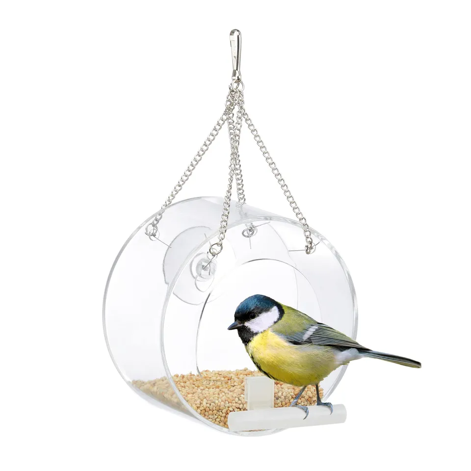 relaxdays-vogelfutterhaus-acryl-transparent-zum-aufh-ngen-13-x-12-5-x-11-5-cm image 1