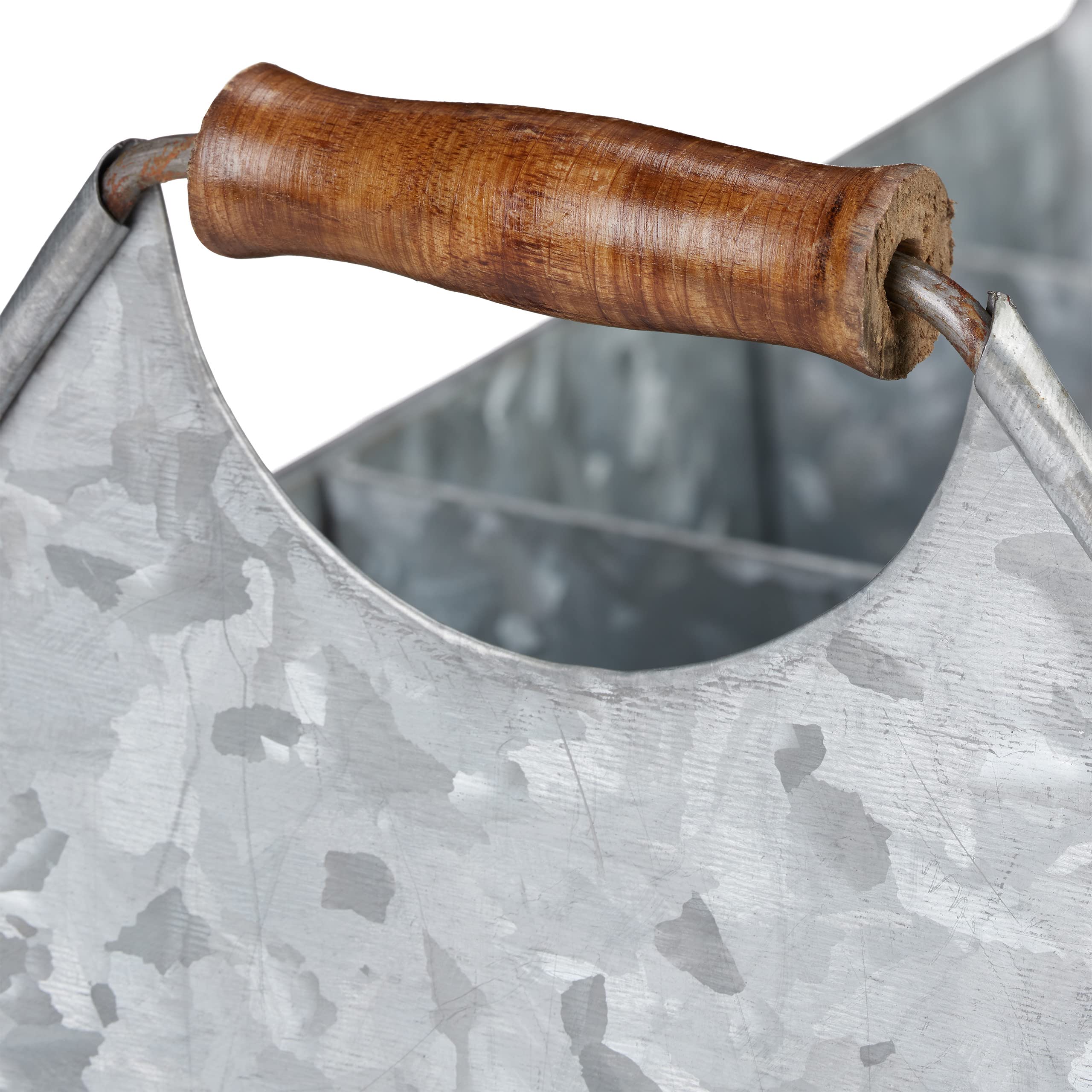 relaxdays-zinkkasten-6-f-cher-werkzeug-blumenkasten-flaschentr-ger-silber image 6