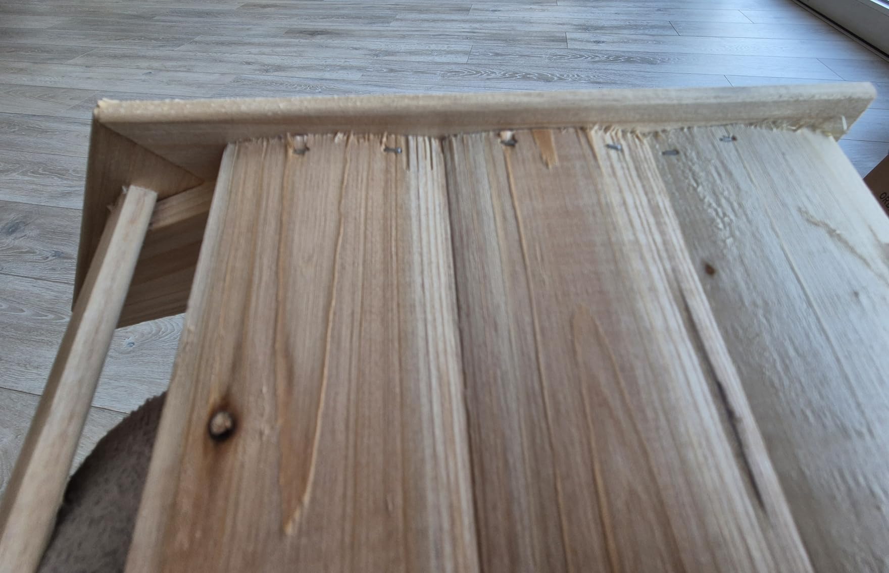 Gut, Holz etwas dünn