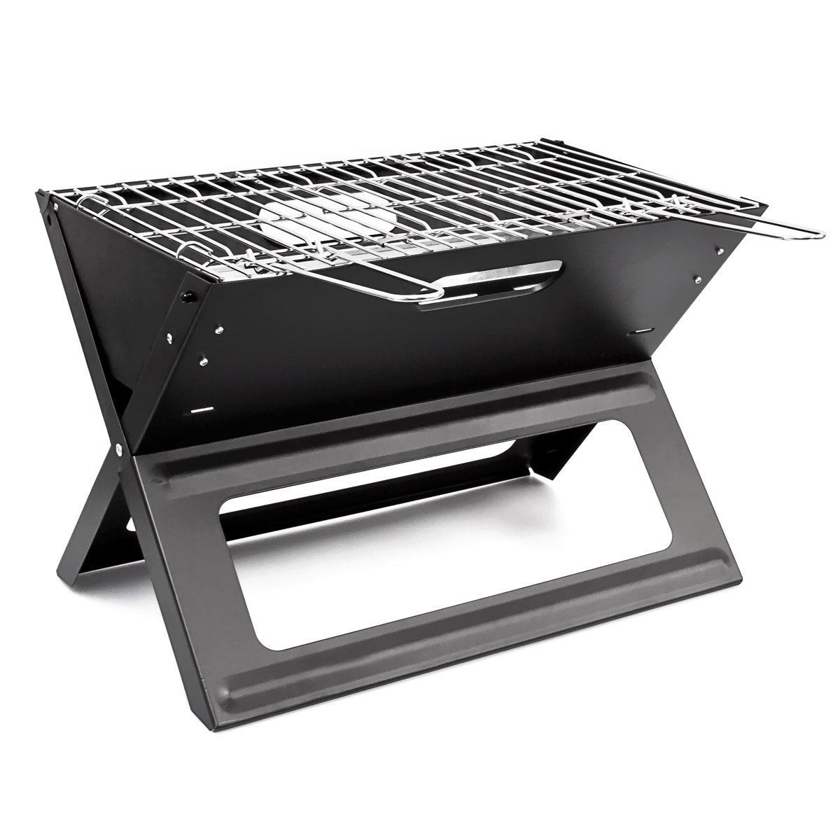 relaxdays-klappgrill-tragbar-mit-rost-und-kohleschale-30-5-x-30-x-45-5-cm-schwar image 1