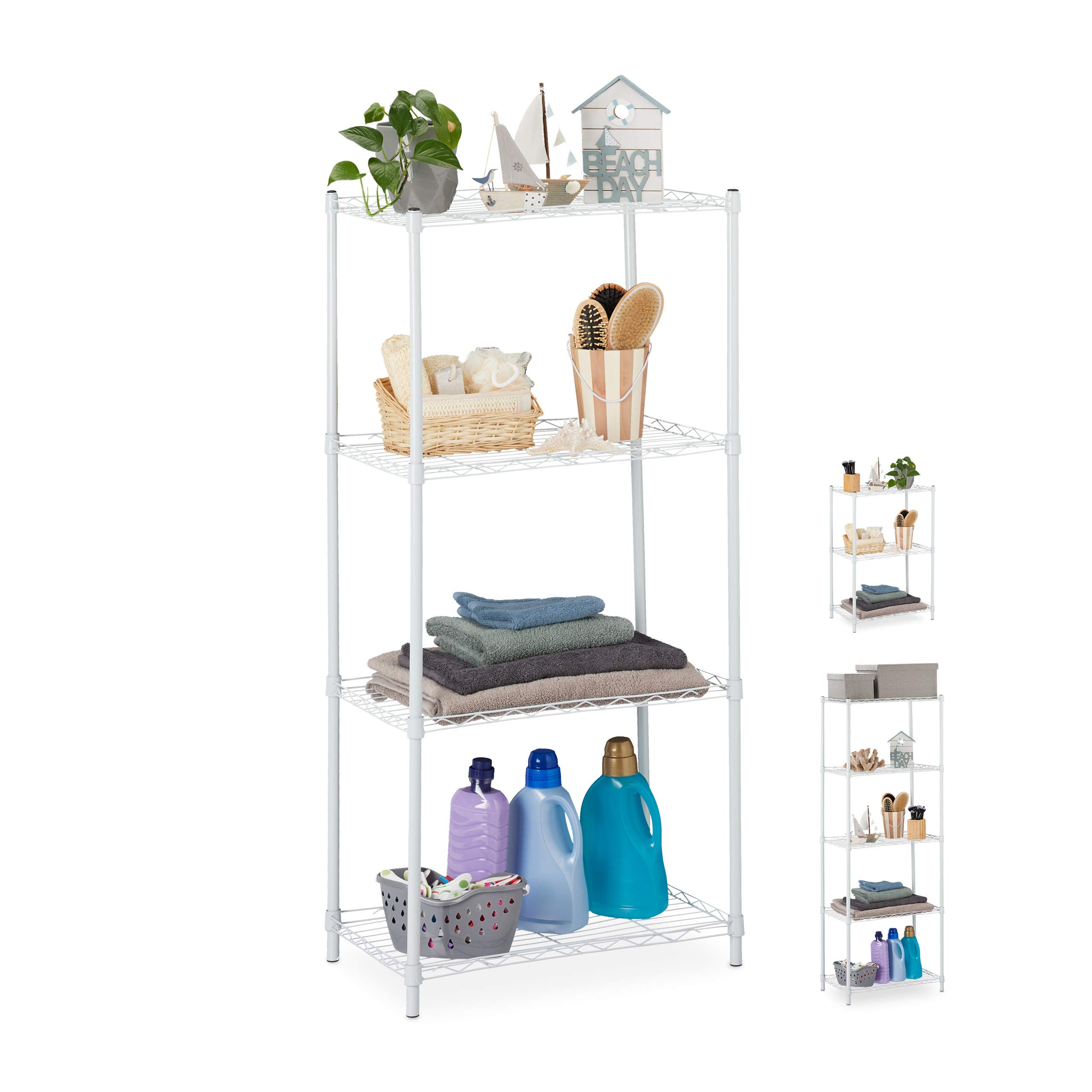 relaxdays-metallregal-4-ablagen-standregal-121x56x35cm-hellgrau image 1