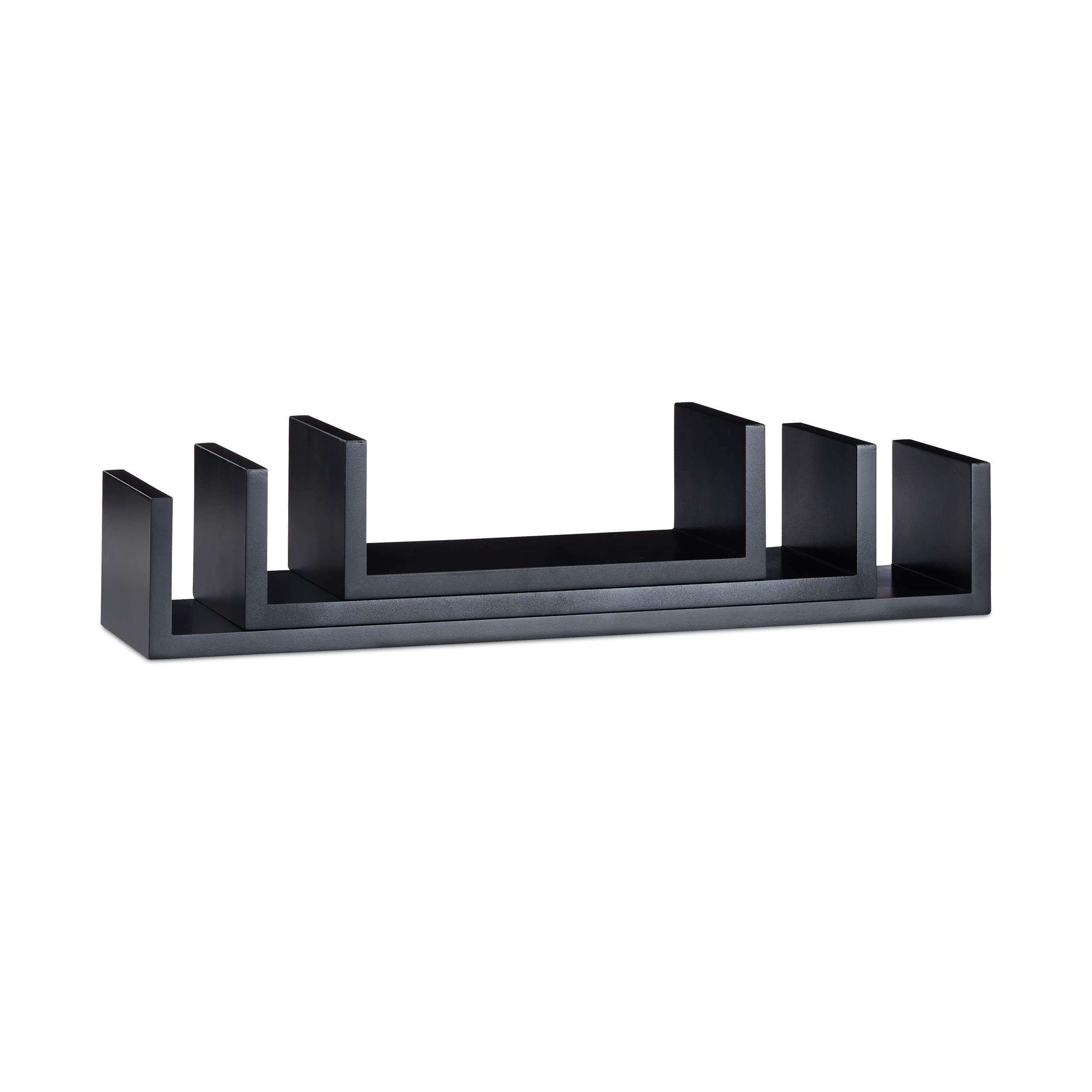 relaxdays-wandregal-u-form-3er-set-schwarz-15-cm-tiefe image 4