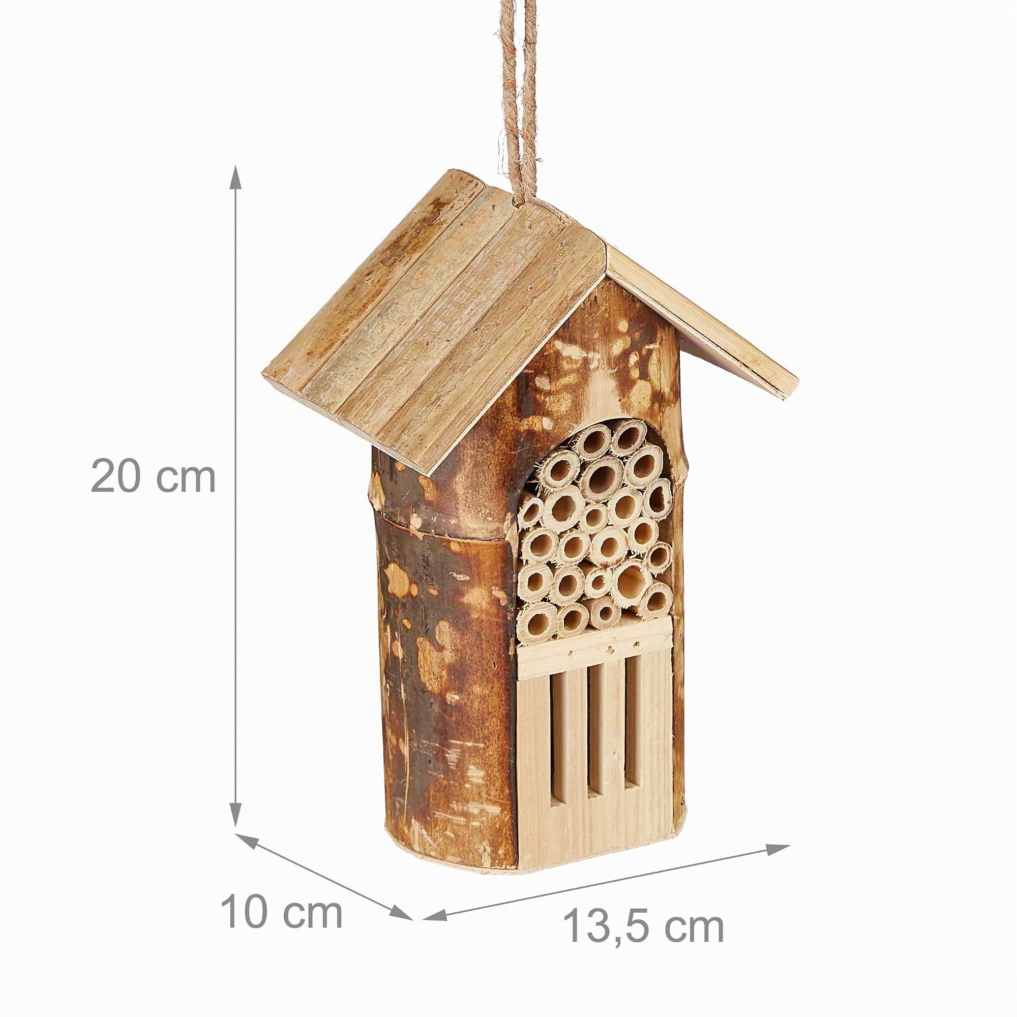relaxdays-insektenhotel-holz-natur-20x13-5x10-cm-wildbienen image 4