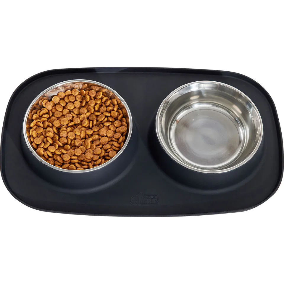 gorilla-grip-napfunterlage-silikon-mit-edelstahl-n-pfen-futtermatte image 1