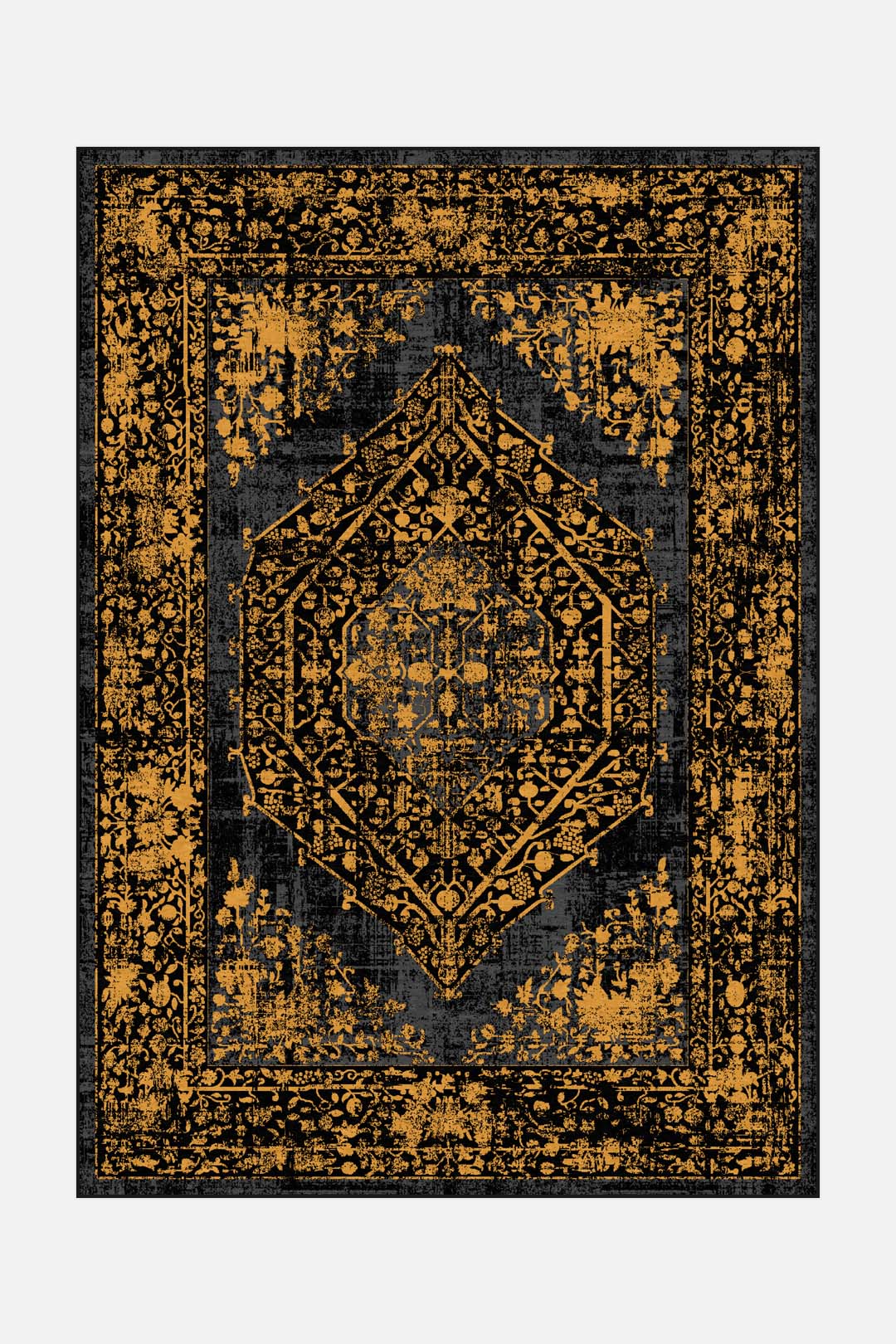 teppana-nero-gold-teppich-waschbarer-indoor-teppich image 1