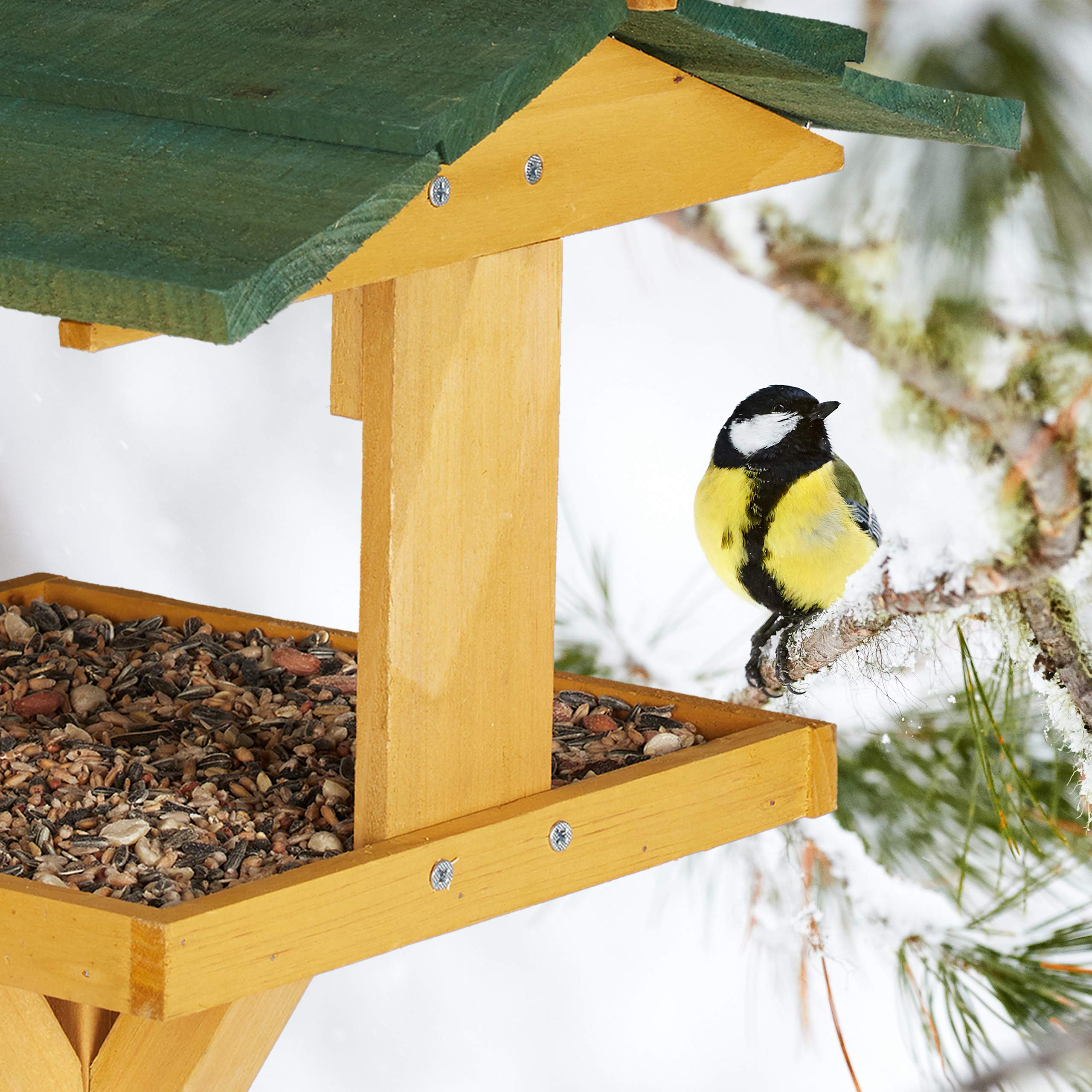 relaxdays-vogelhaus-mit-st-nder-117-cm-vogelfutterhaus-natur-gr-n image 6