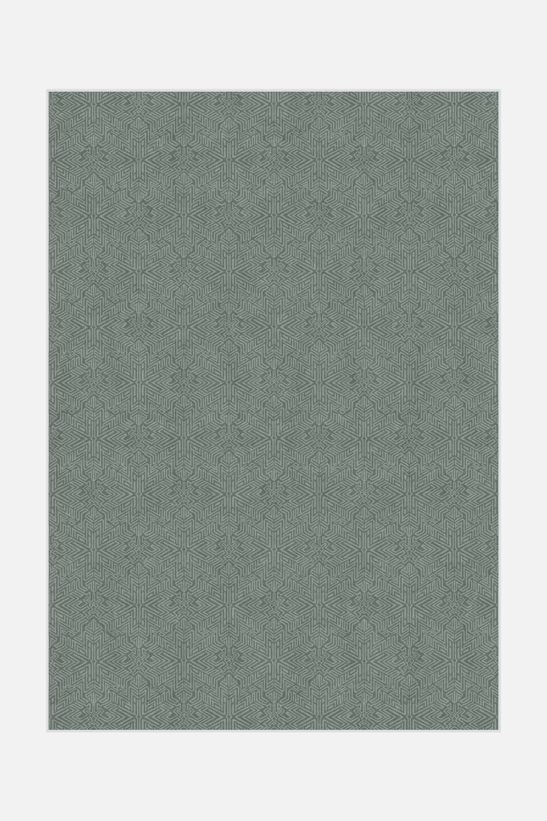 teppana-schneeflocke-tanne-teppich-waschbar-gr-n image 1