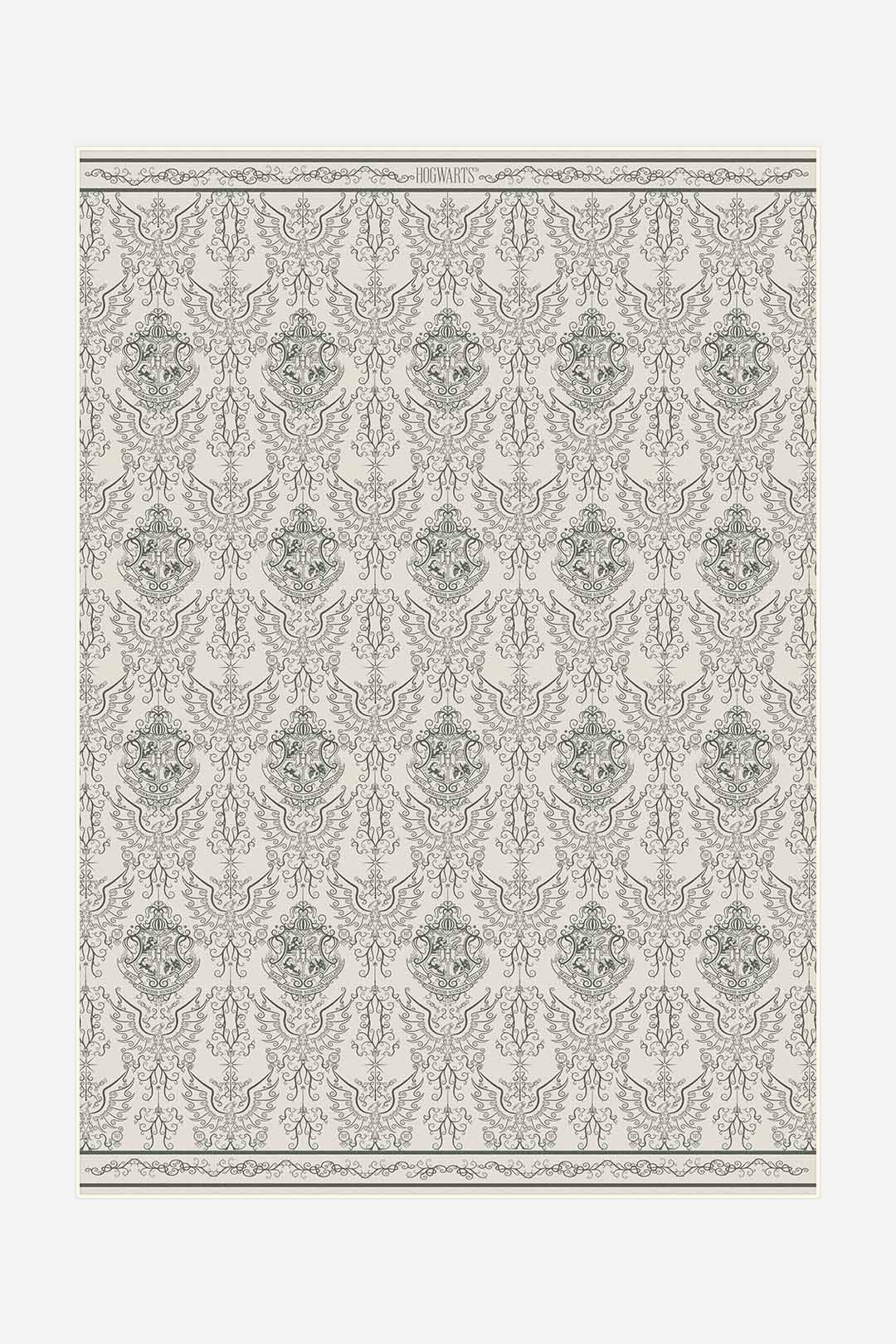 teppana-harry-potter-damast-creme-teppich-waschbar image 1