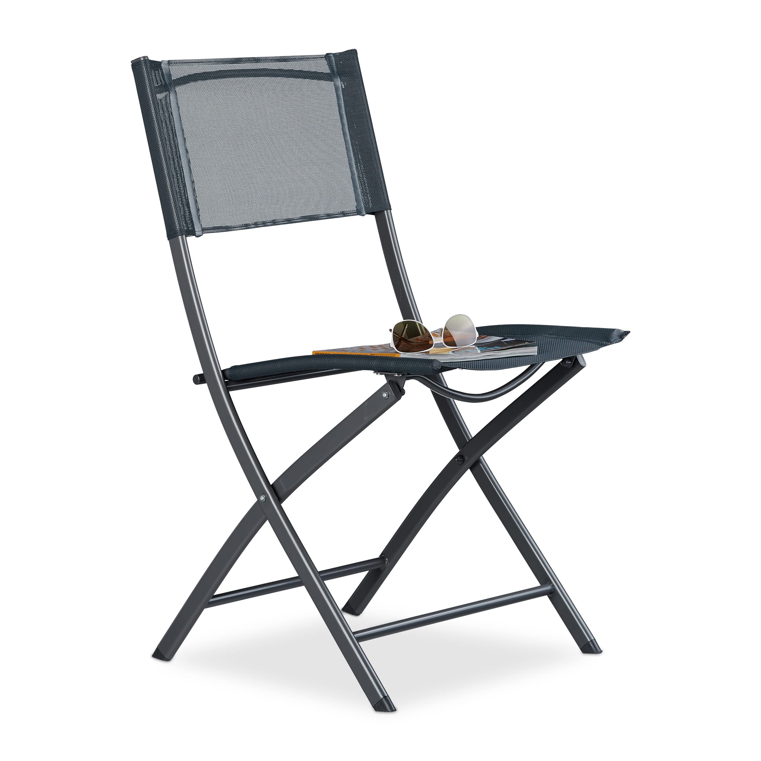 relaxdays-klappstuhl-balkon-metall-kunststoff-87x46x48-cm-anthrazit image 1