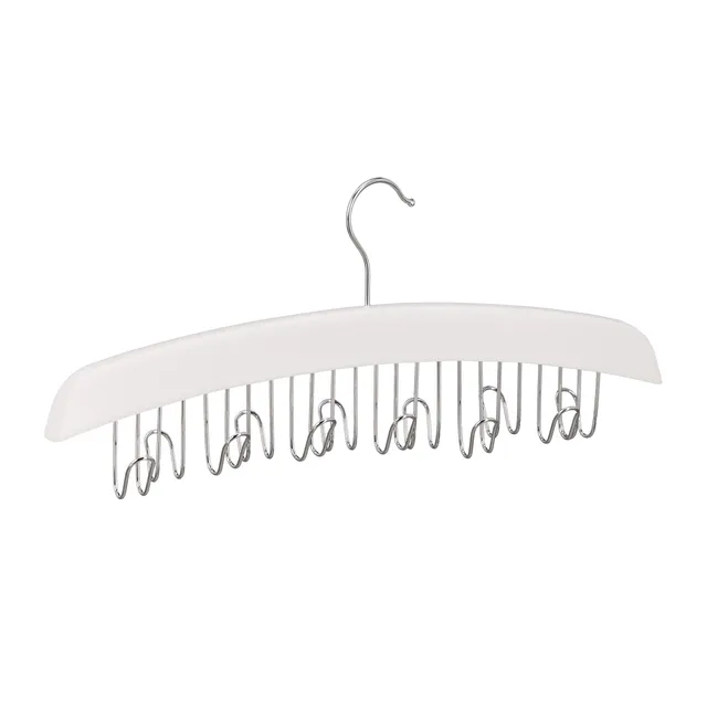 relaxdays-g-rtelhalter-kleiderschrank-12-haken-360-lotusholz-wei image 1