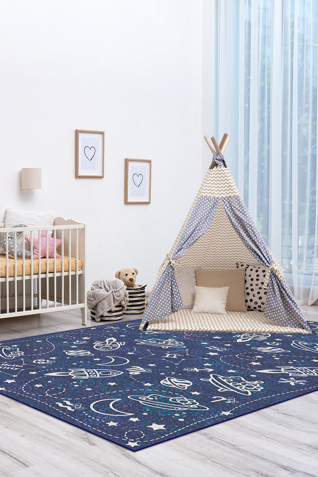 teppana-hello-kitty-sternbild-galaxie-teppich-waschbar image 4