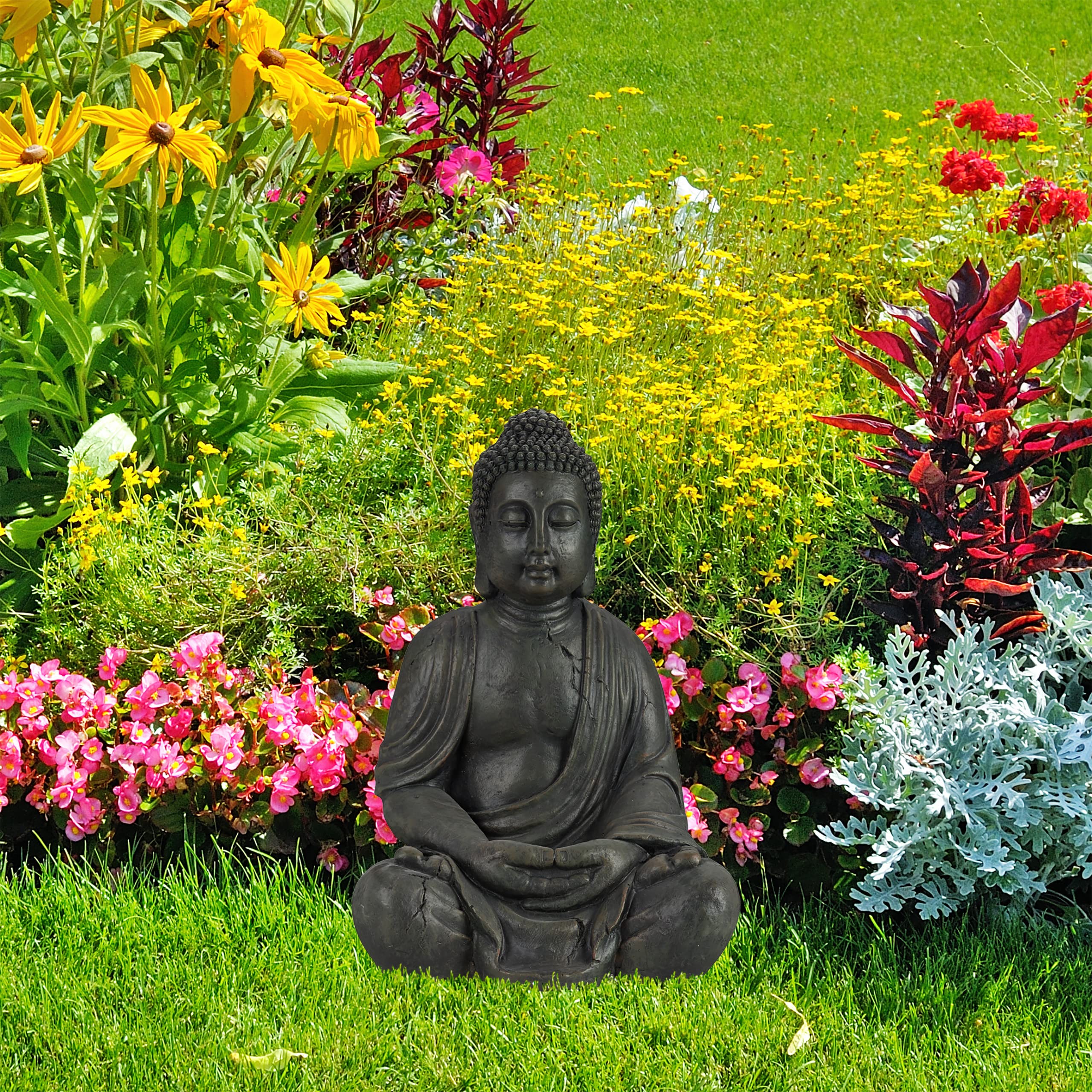 relaxdays-buddha-figur-sitzend-xl-70-cm-polyresin-dunkelgrau image 3
