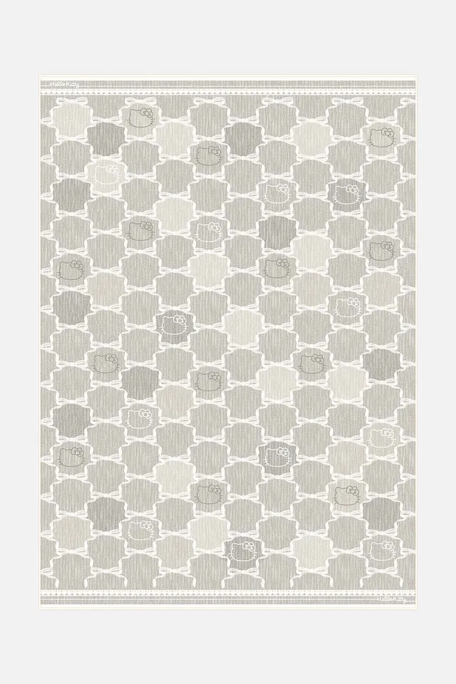 teppana-hello-kitty-trellis-taupe-teppich image 1