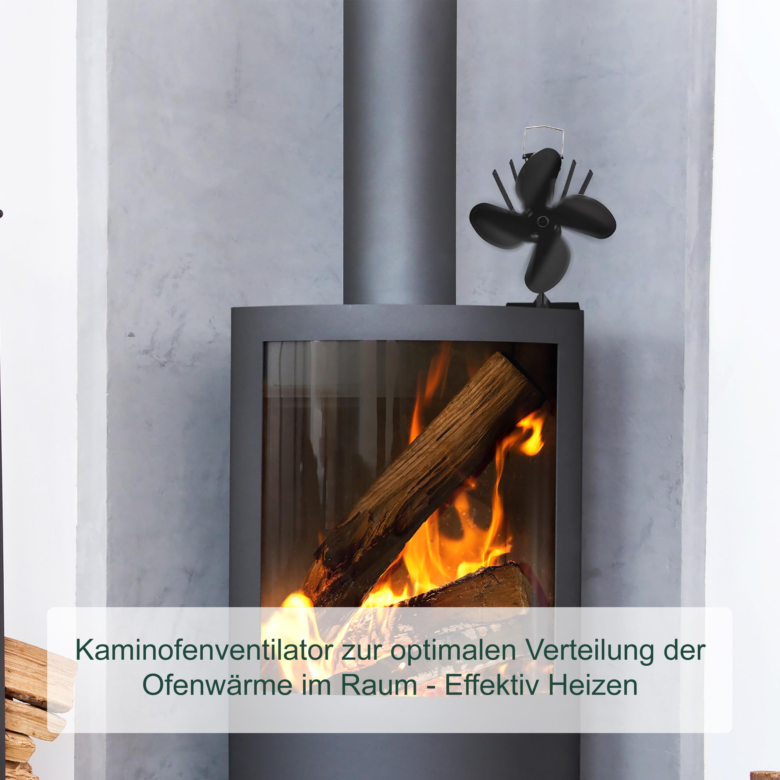 relaxdays-ofenventilator-ohne-strom-4-bl-tter-schwarz image 2