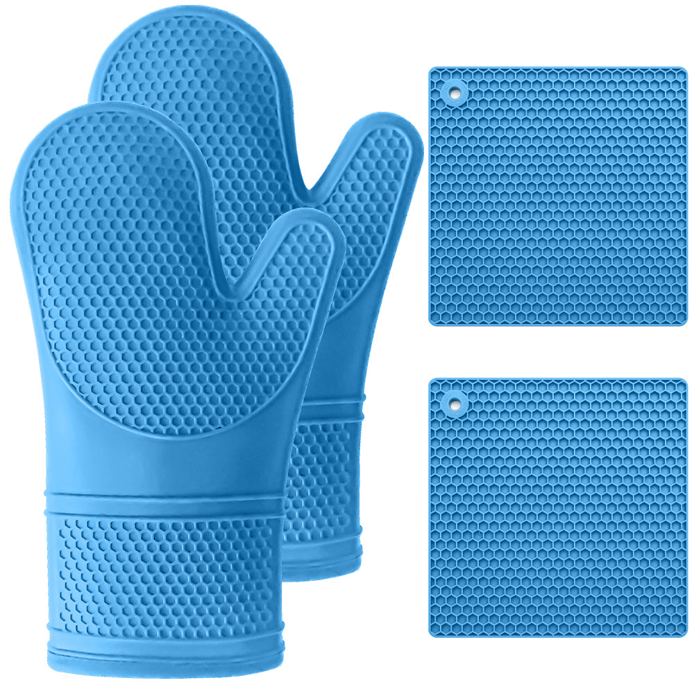 gorilla-grip-silicone-ofenhandschuh-mit-untersetzer-set image 2