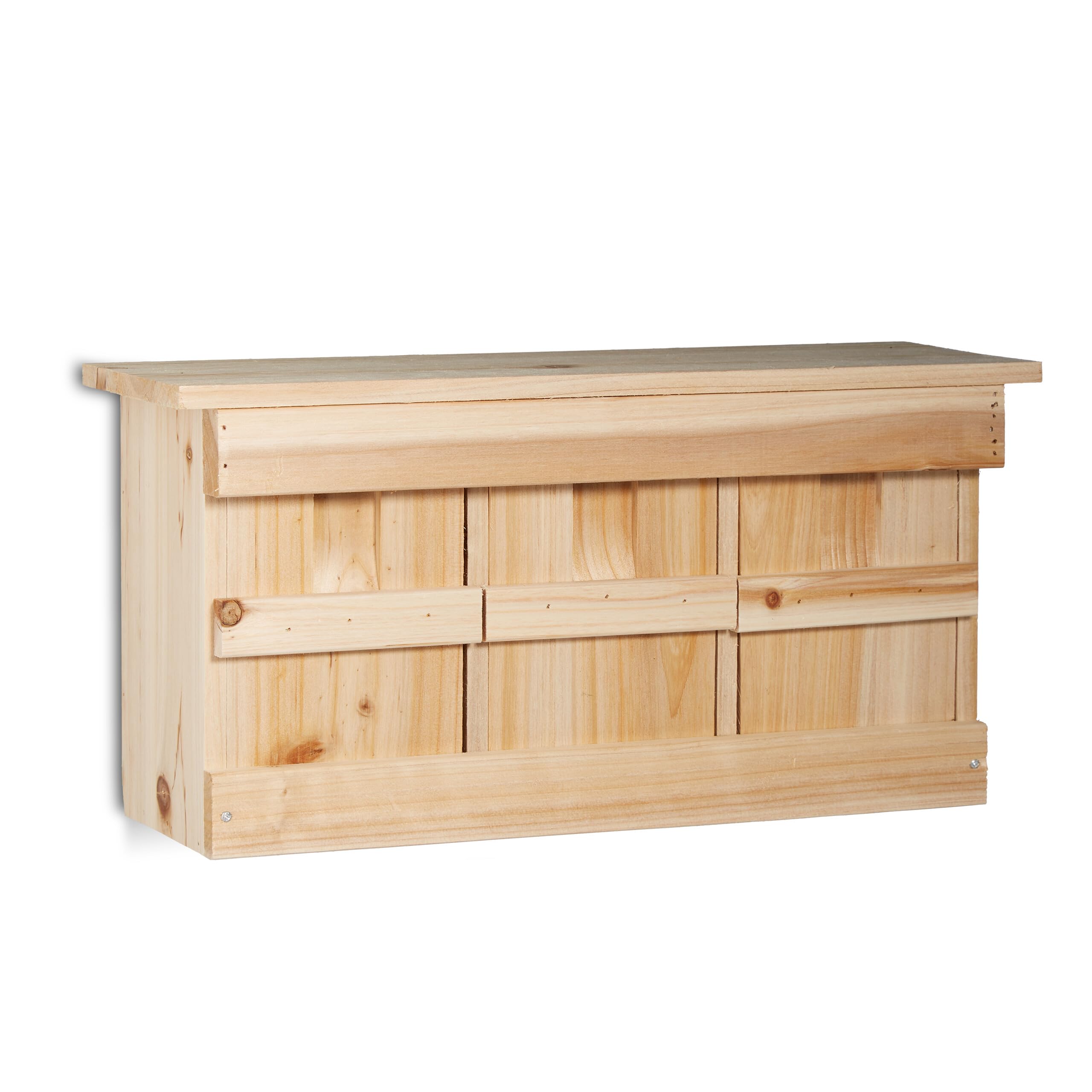 relaxdays-nistkasten-spatzen-3-kammern-holz-21-5-x-43-x-14-5-cm-naturfarben image 6
