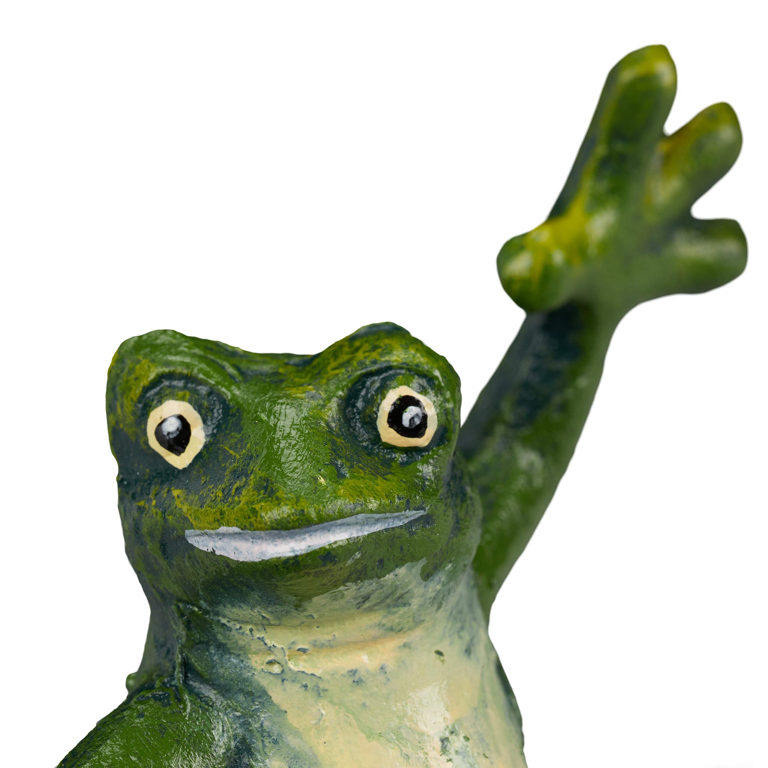 relaxdays-gartenfigur-frosch-auf-blatt-gusseisen-gr-n-14-5x19-5x6-cm image 6