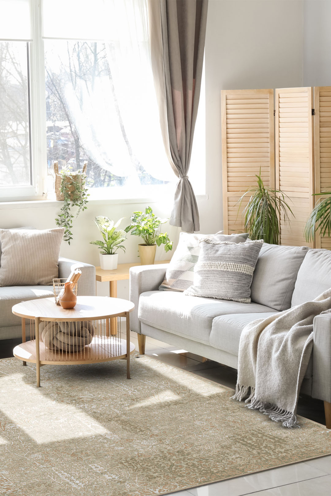 teppana-helene-sandrose-waschbarer-teppich-modern-beige-braun image 4